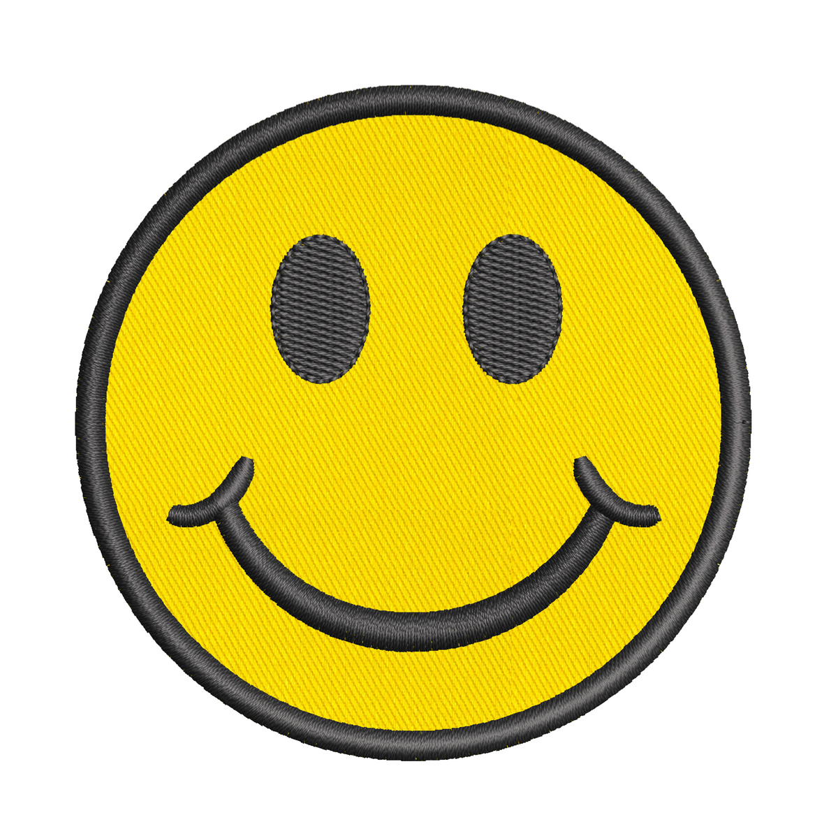 Fuzzy Yellow Smiley Face Patch