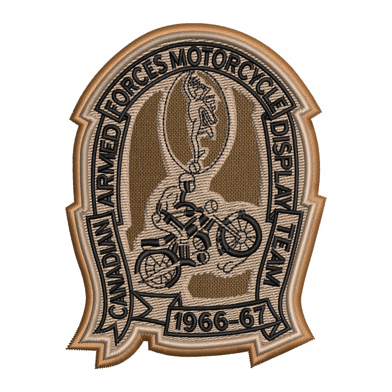CAF Motorcycle Display Team Patch
