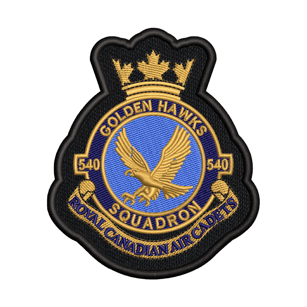 540 Golden Hawks Badge