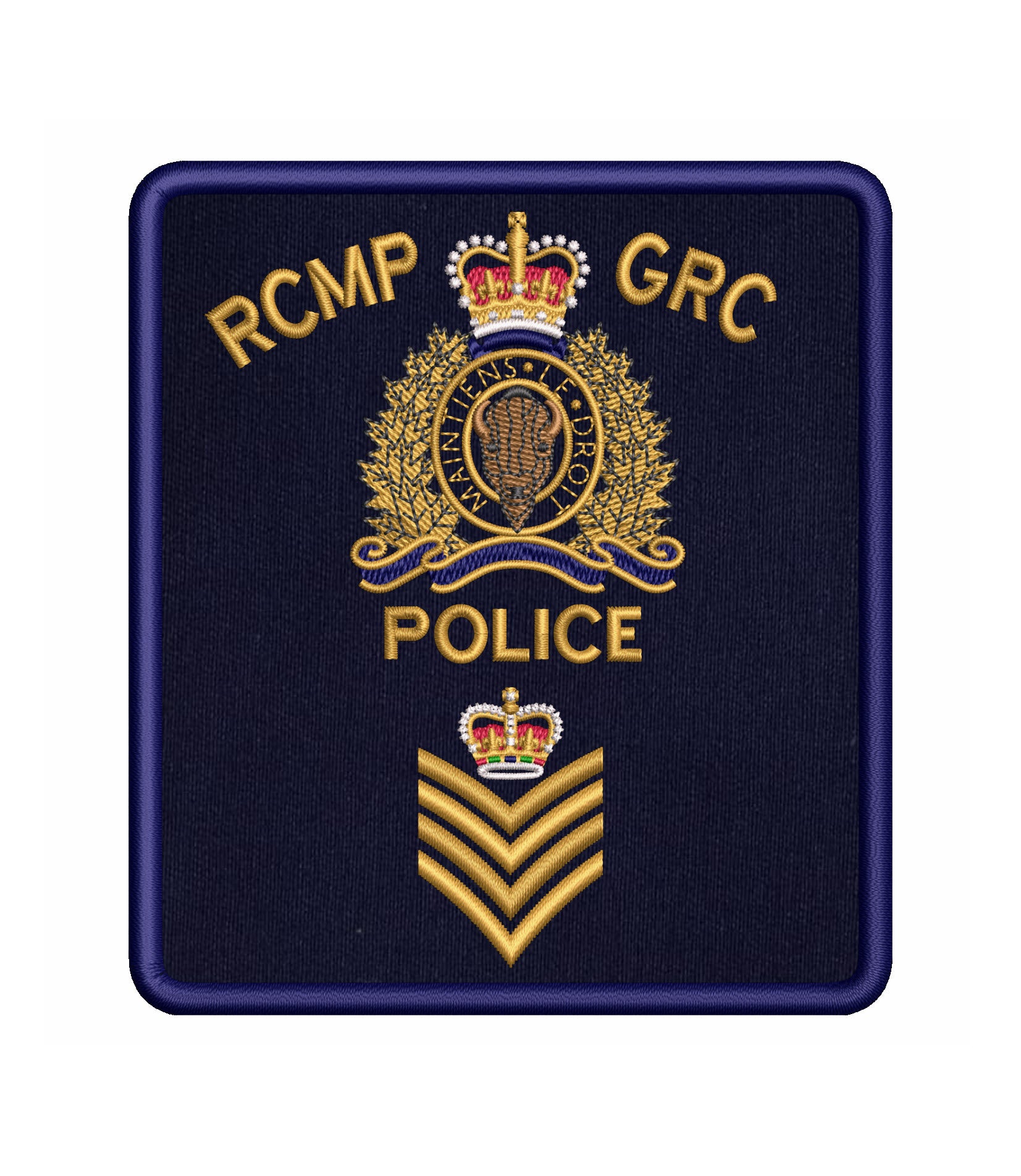 RCMP Crest With Rank