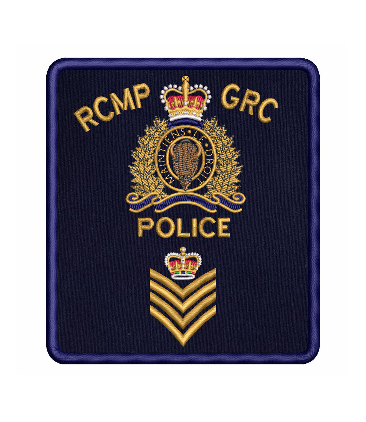 RCMP Crest With Rank