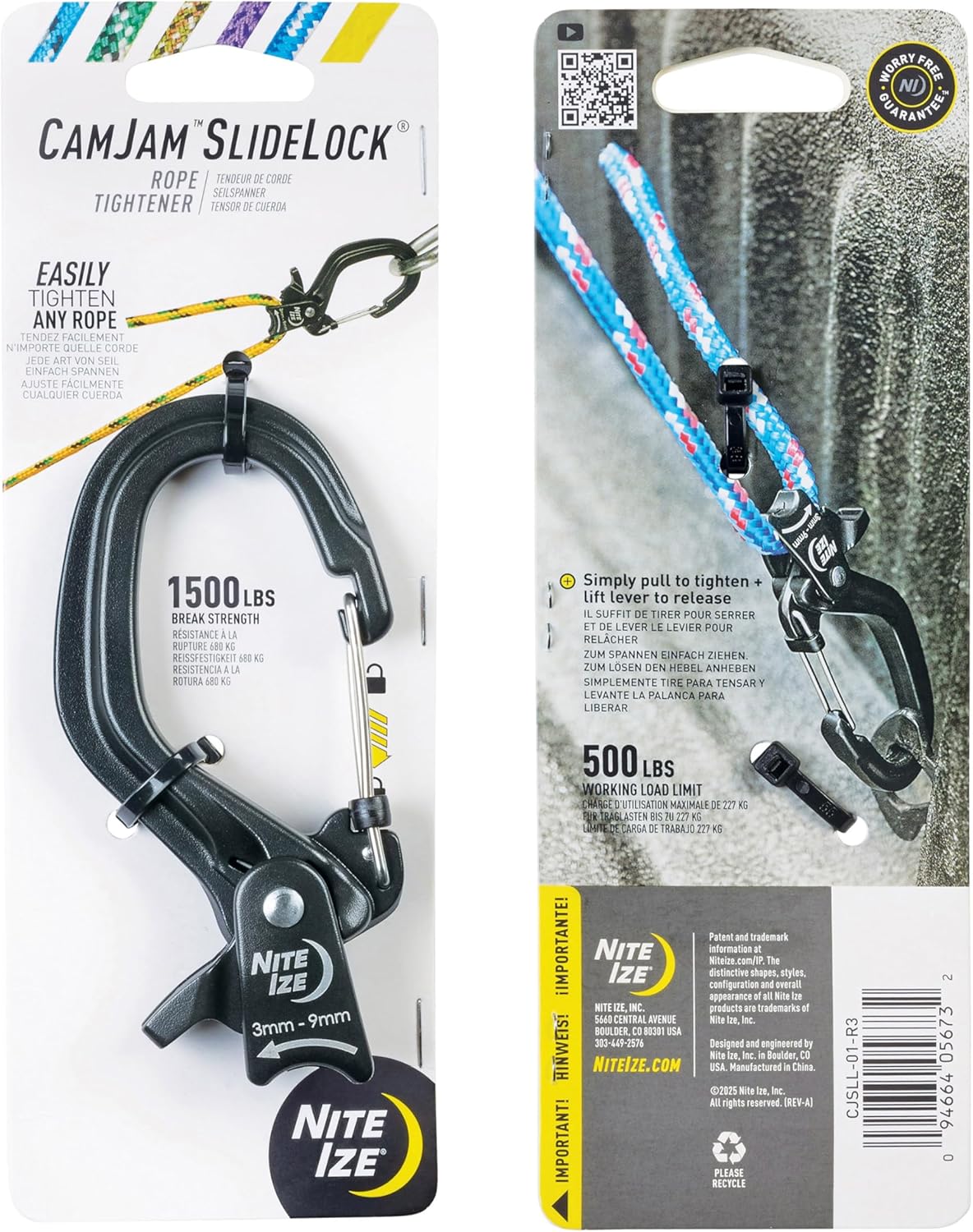 Nite Ize CamJam SlideLock Rope Tightener