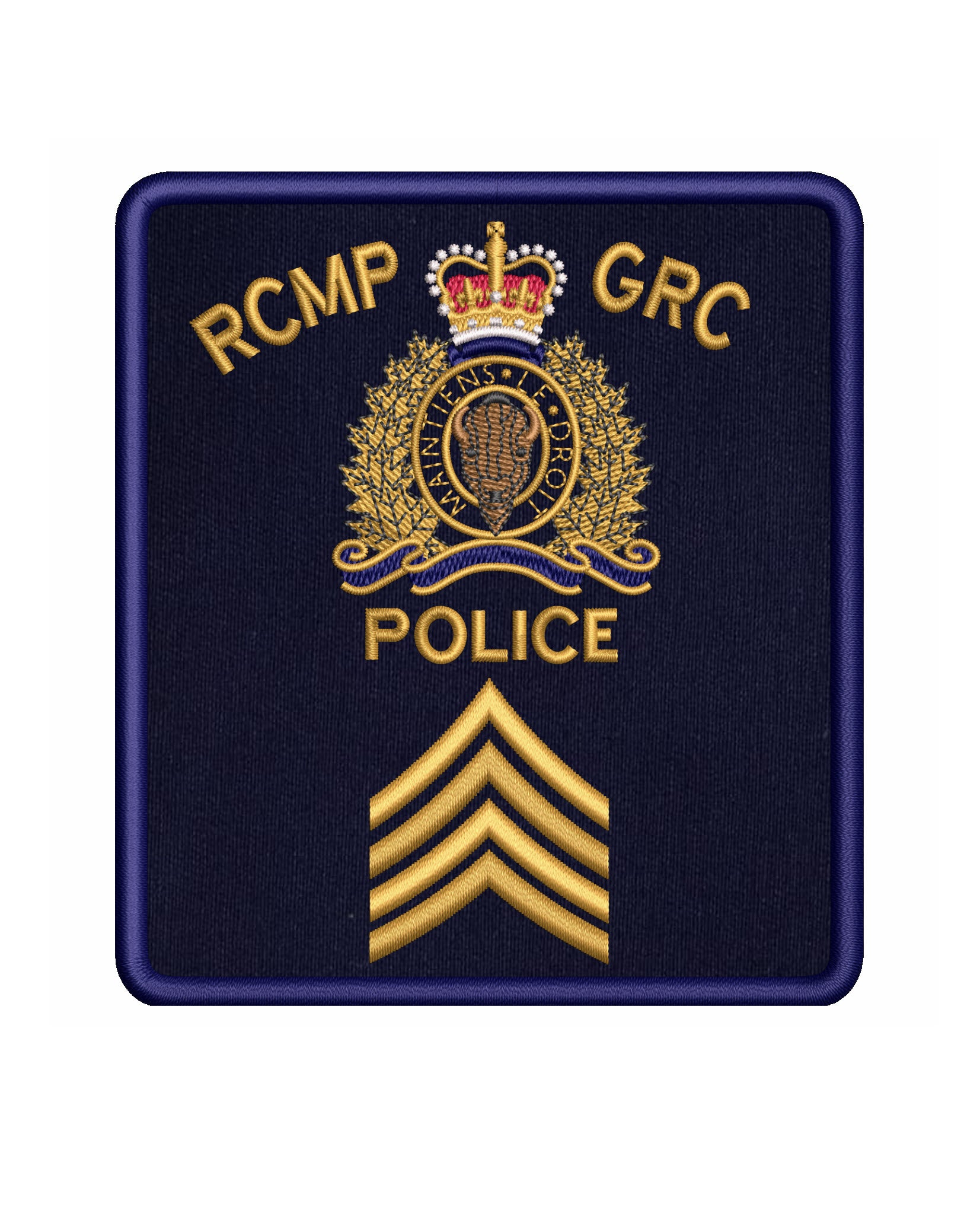 RCMP Crest With Rank
