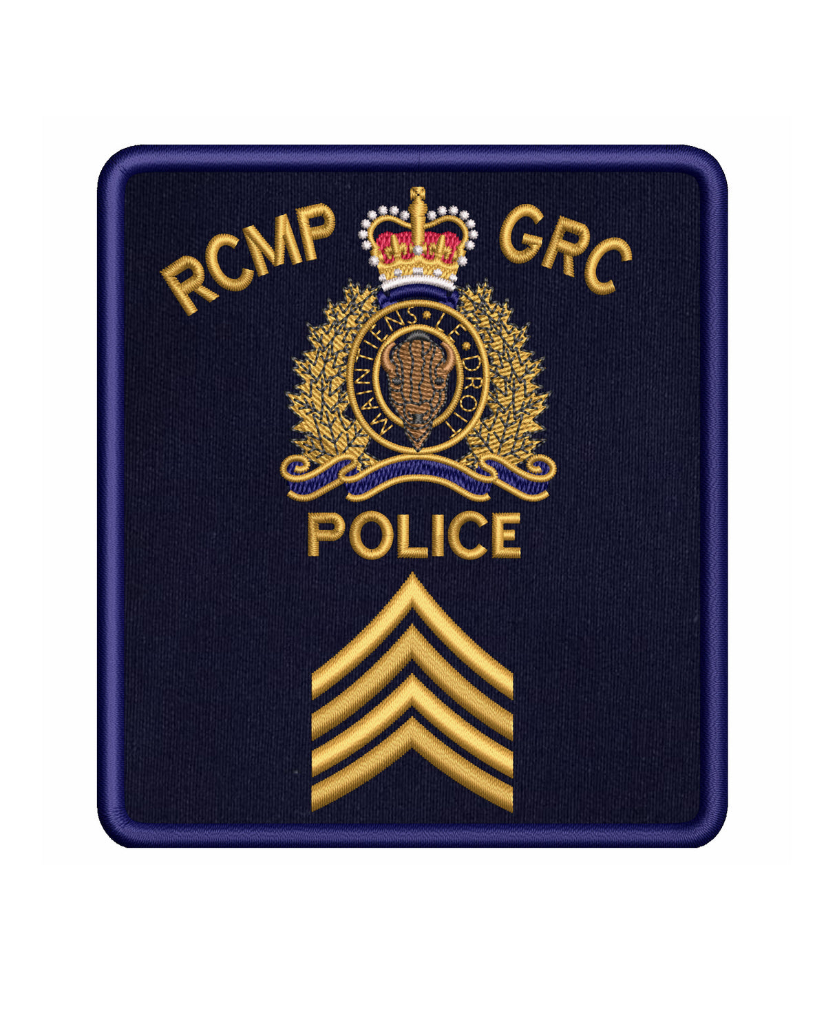 RCMP Crest With Rank