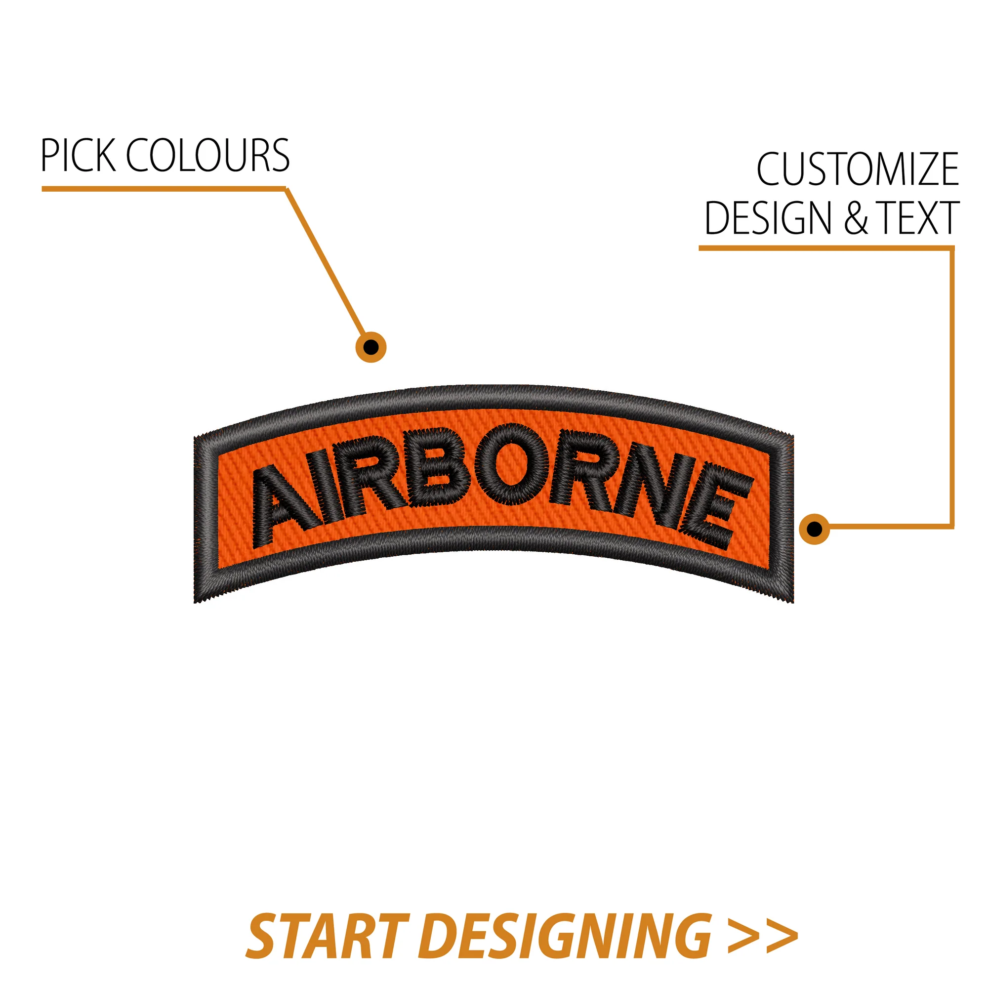 Create Your Own Scroll Patch (1.1 x 3" Style B)