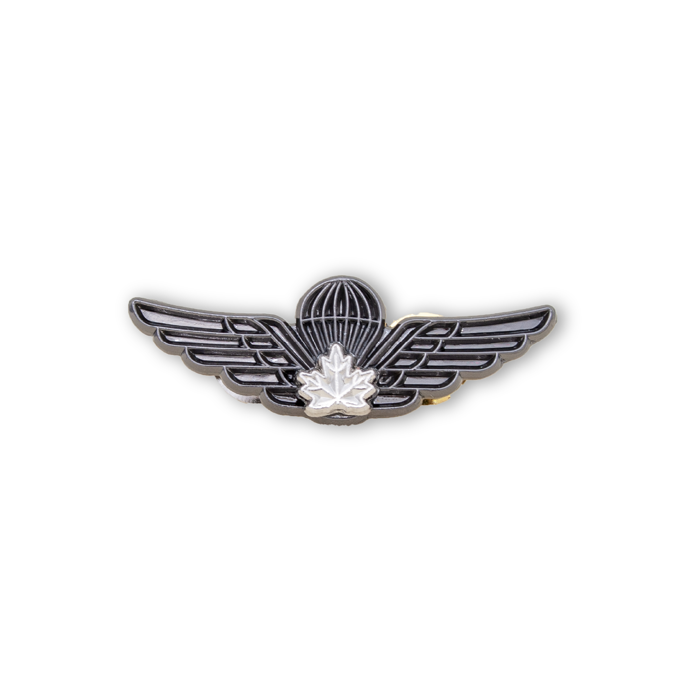 Canadian Operational Parachutist Wings - Subdued Lapel Pin