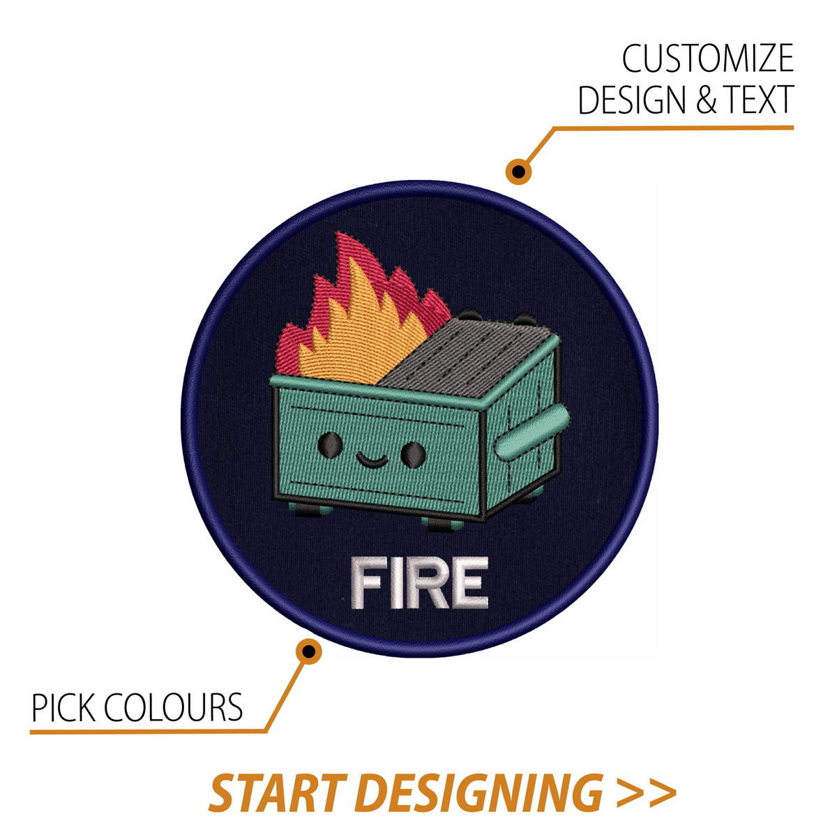 Create Your Own Patch (3.75" circle)