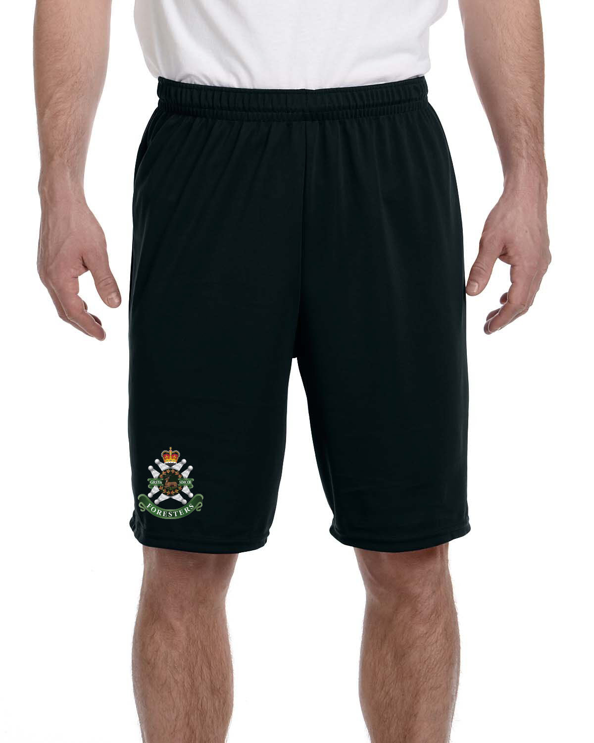 Shorts with printed Grey and Simcoe Crest