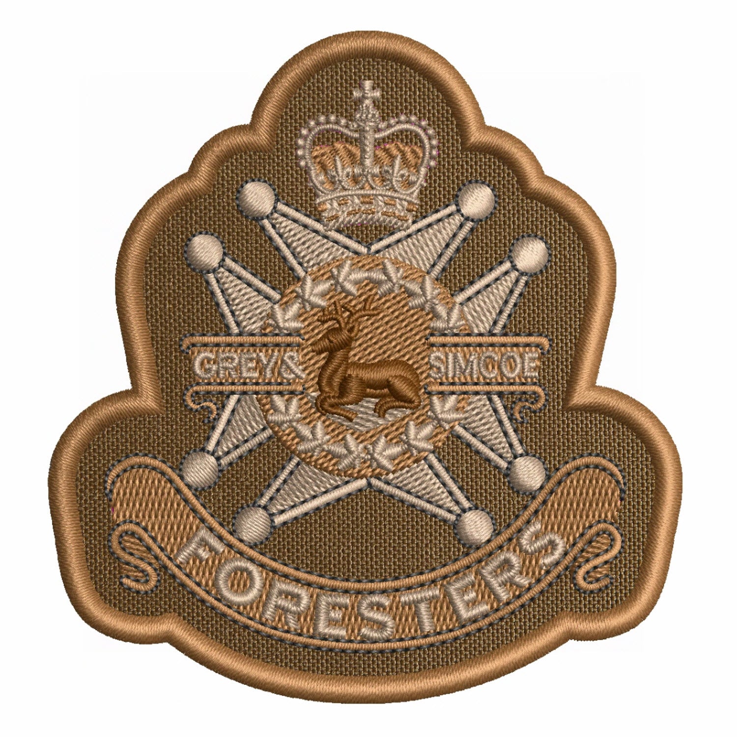 Grey and Simcoe Foresters Regimental Moral Crest