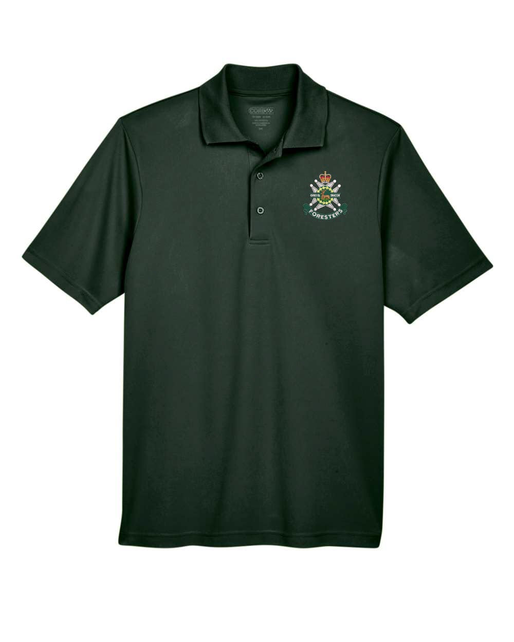 Golf Shirt with Grey and Simcoe Embroidered Crest