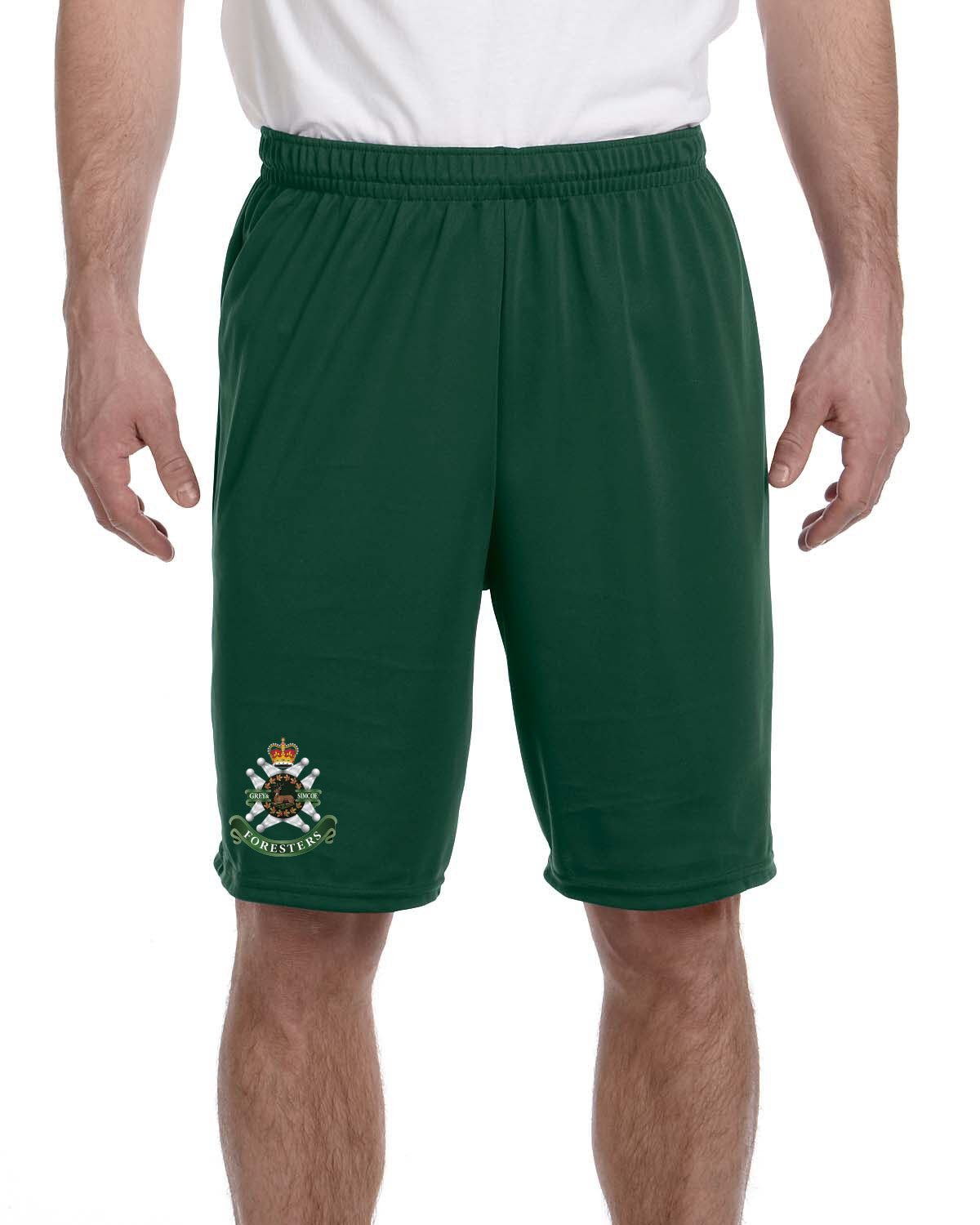 Shorts with printed Grey and Simcoe Crest