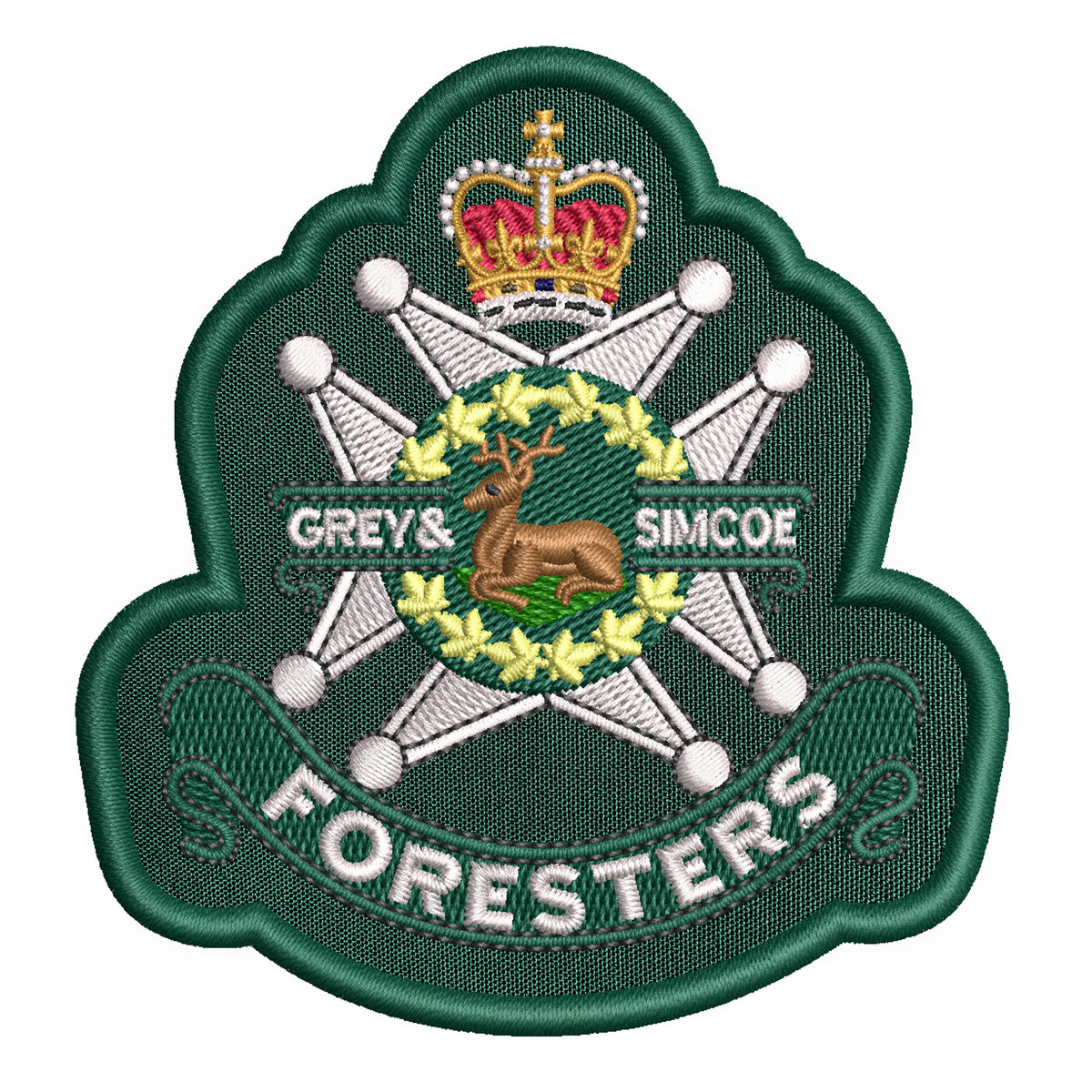 Grey and Simcoe Foresters Regimental Moral Crest