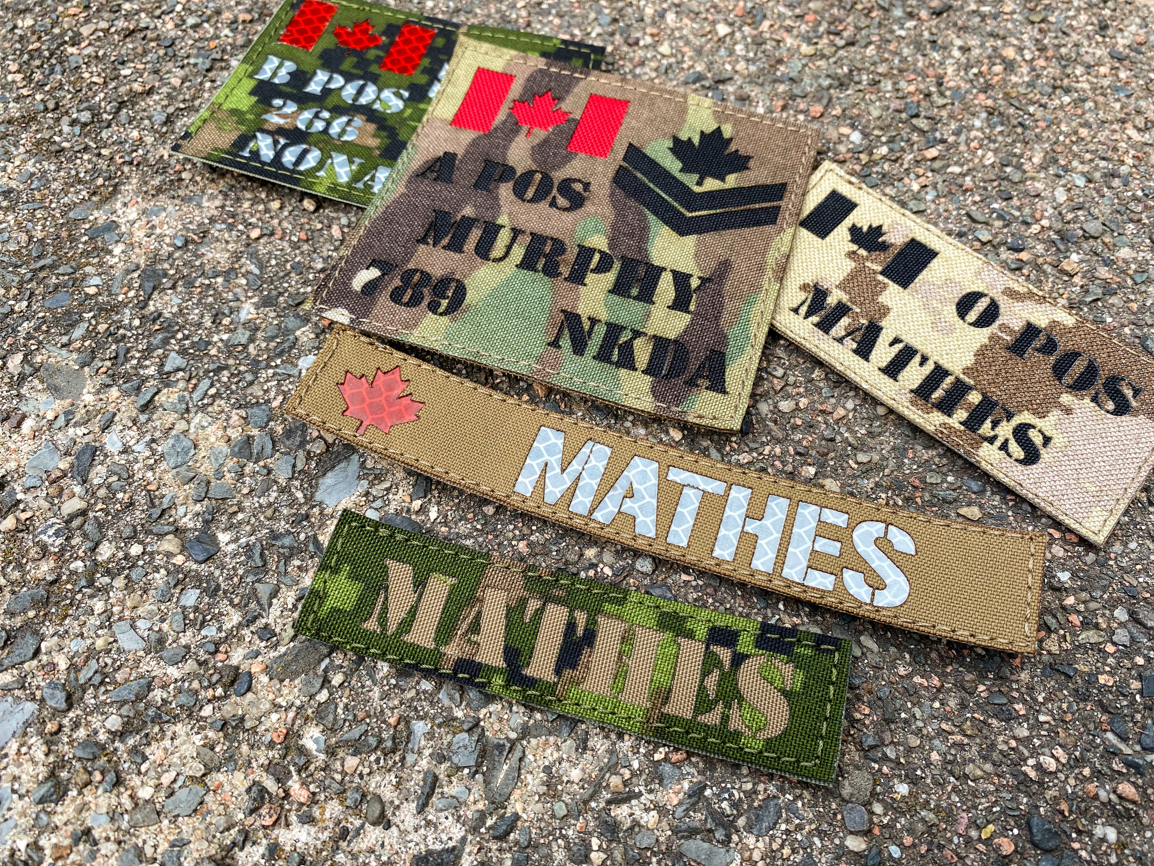 Laser Cut Custom Callsign Patches (2x3.5")