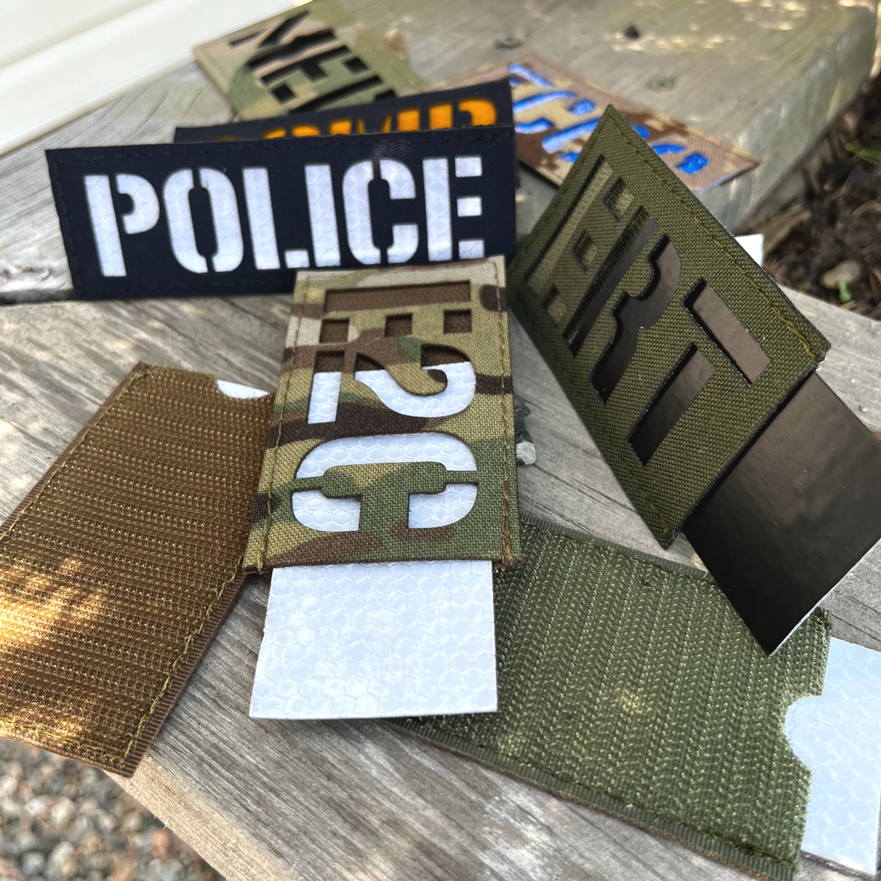Reversible Reflective Laser Cut Patch