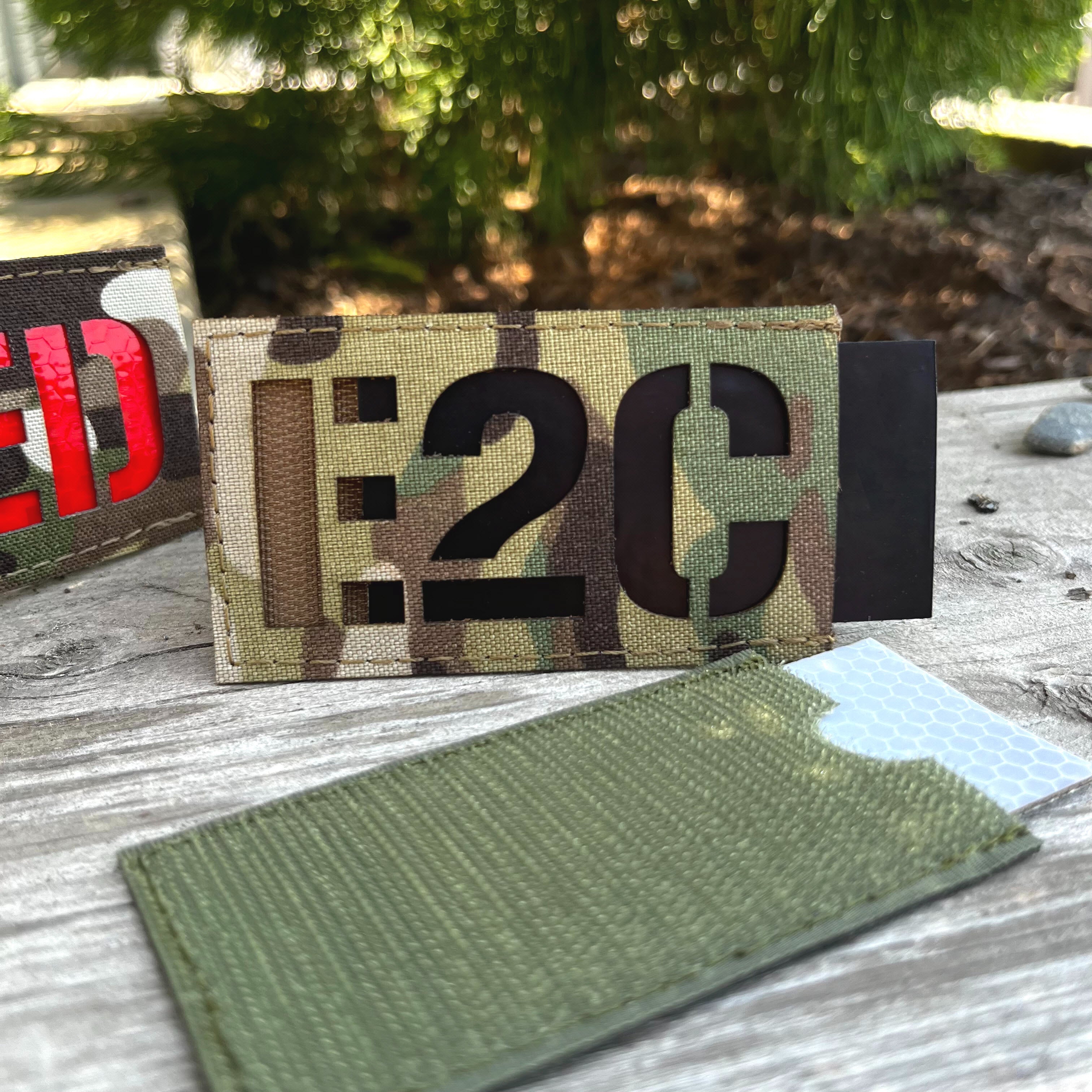 Reversible Reflective Laser Cut Patch