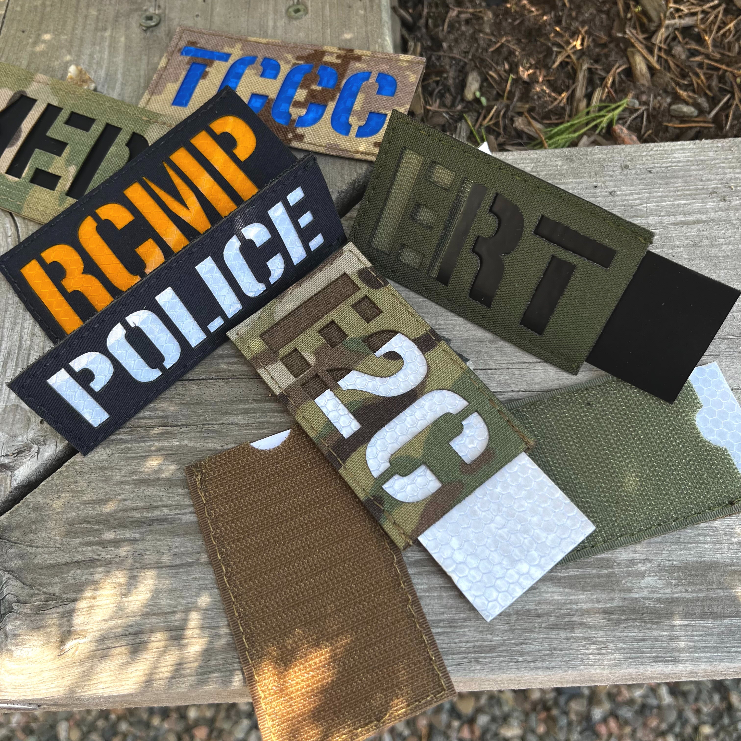 Reversible Reflective Laser Cut Patch