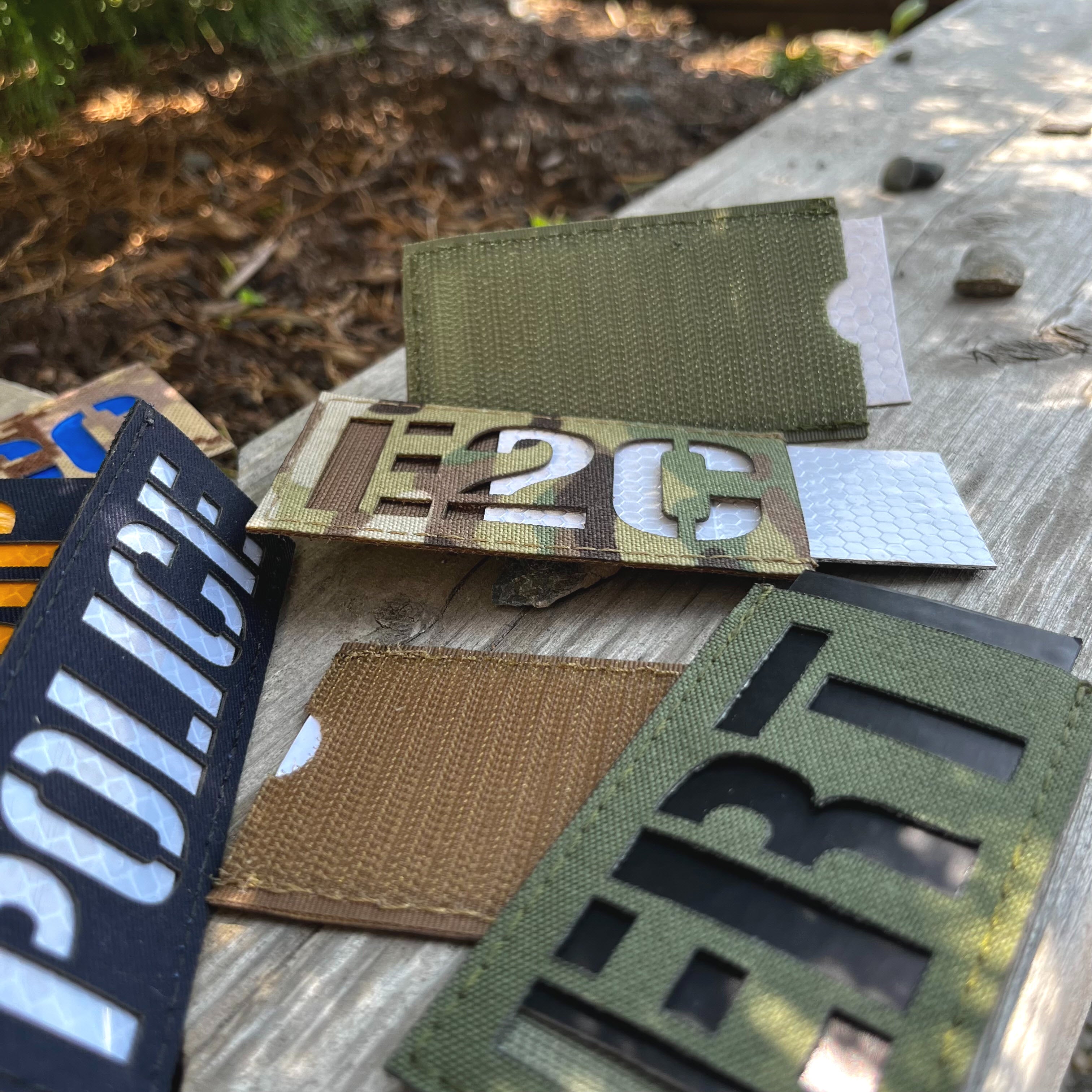 Reversible Reflective Laser Cut Patch