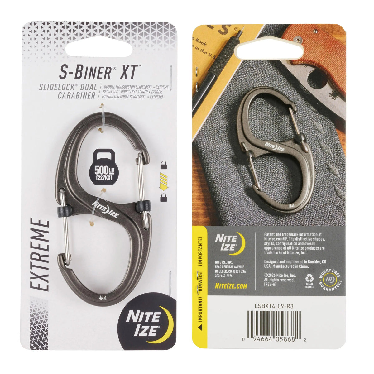 Nite Ize S-Biner XT SlideLock Dual Carabiner