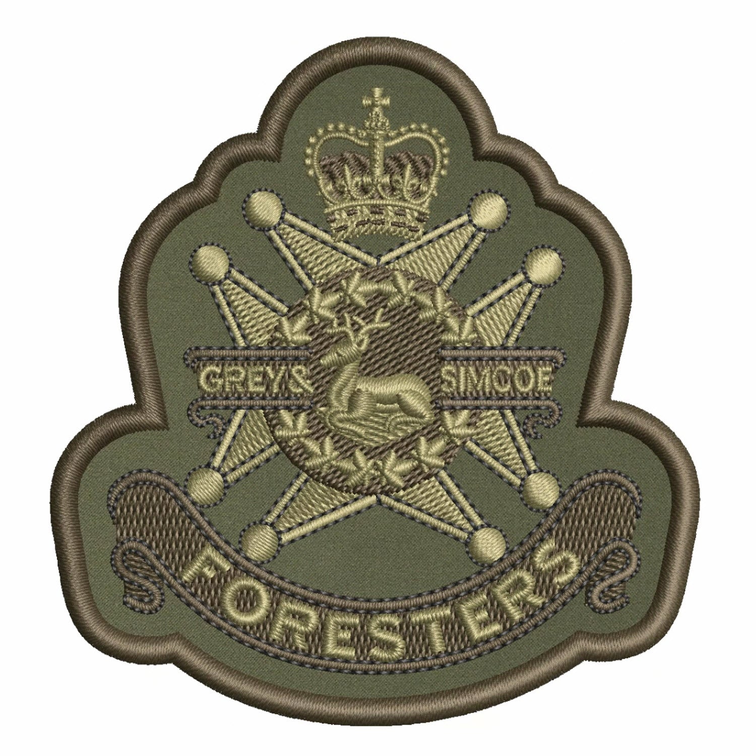 Grey and Simcoe Foresters Regimental Moral Crest