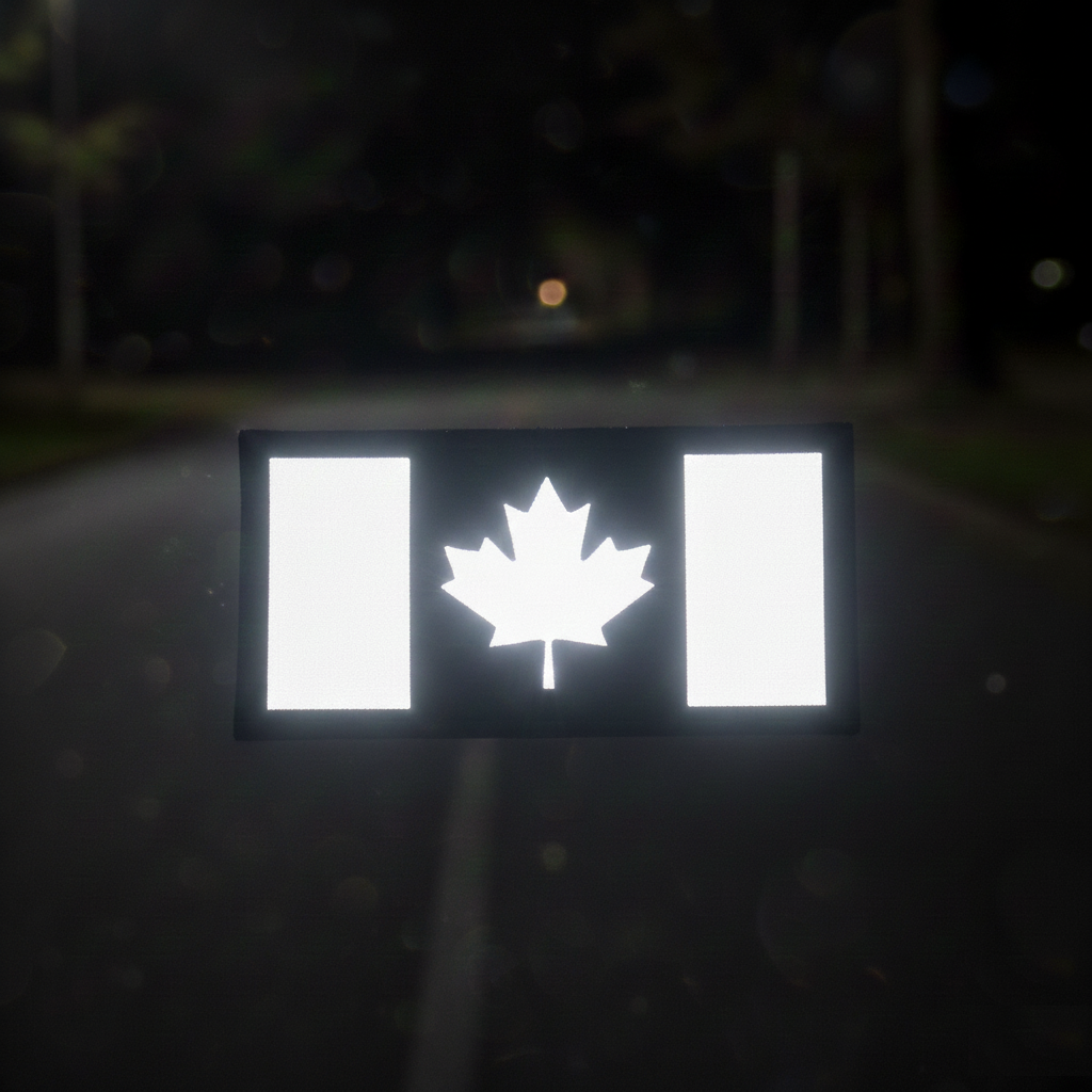 Reflective Canadian Flag Patch