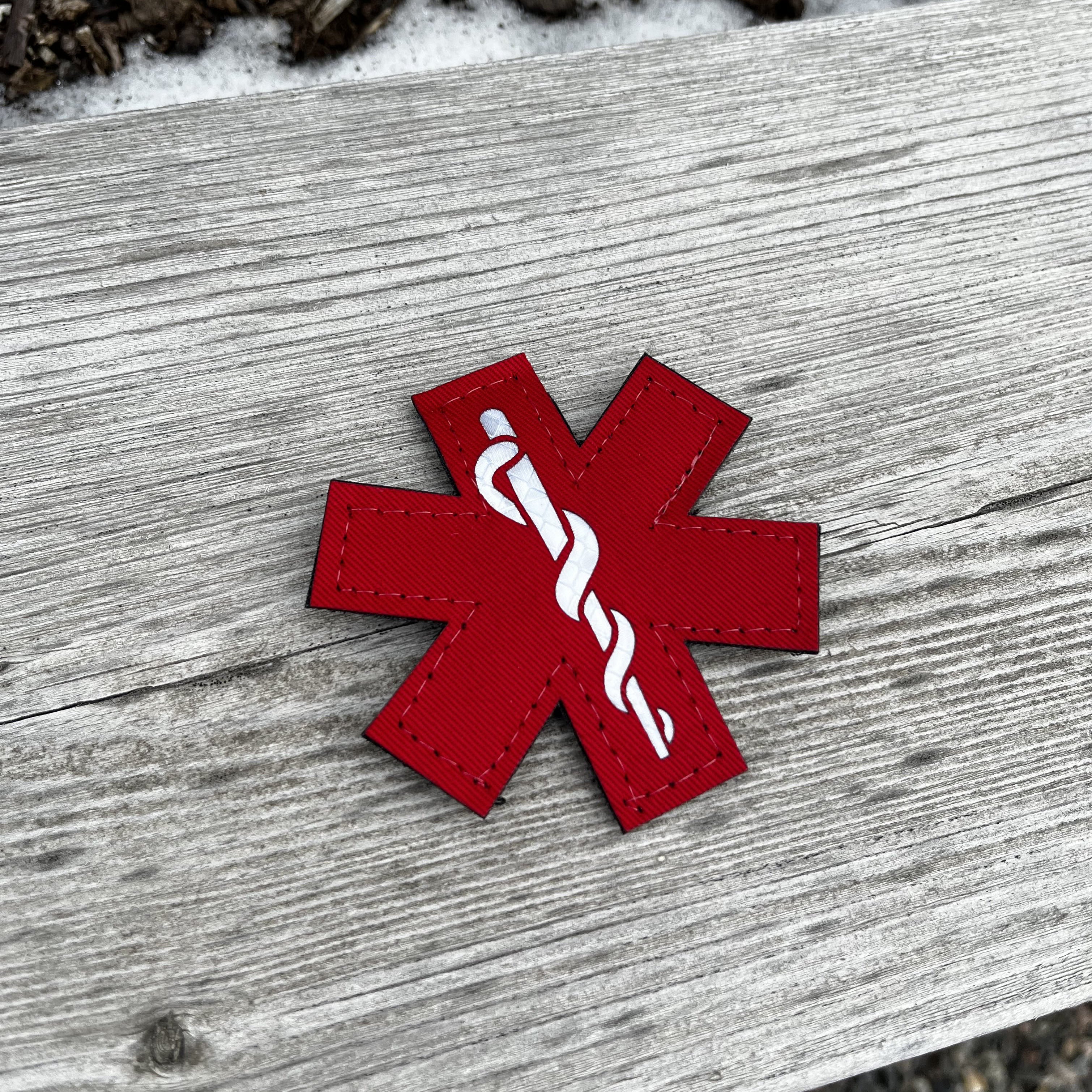 Laser Cut Star of Life Patch (3x3")