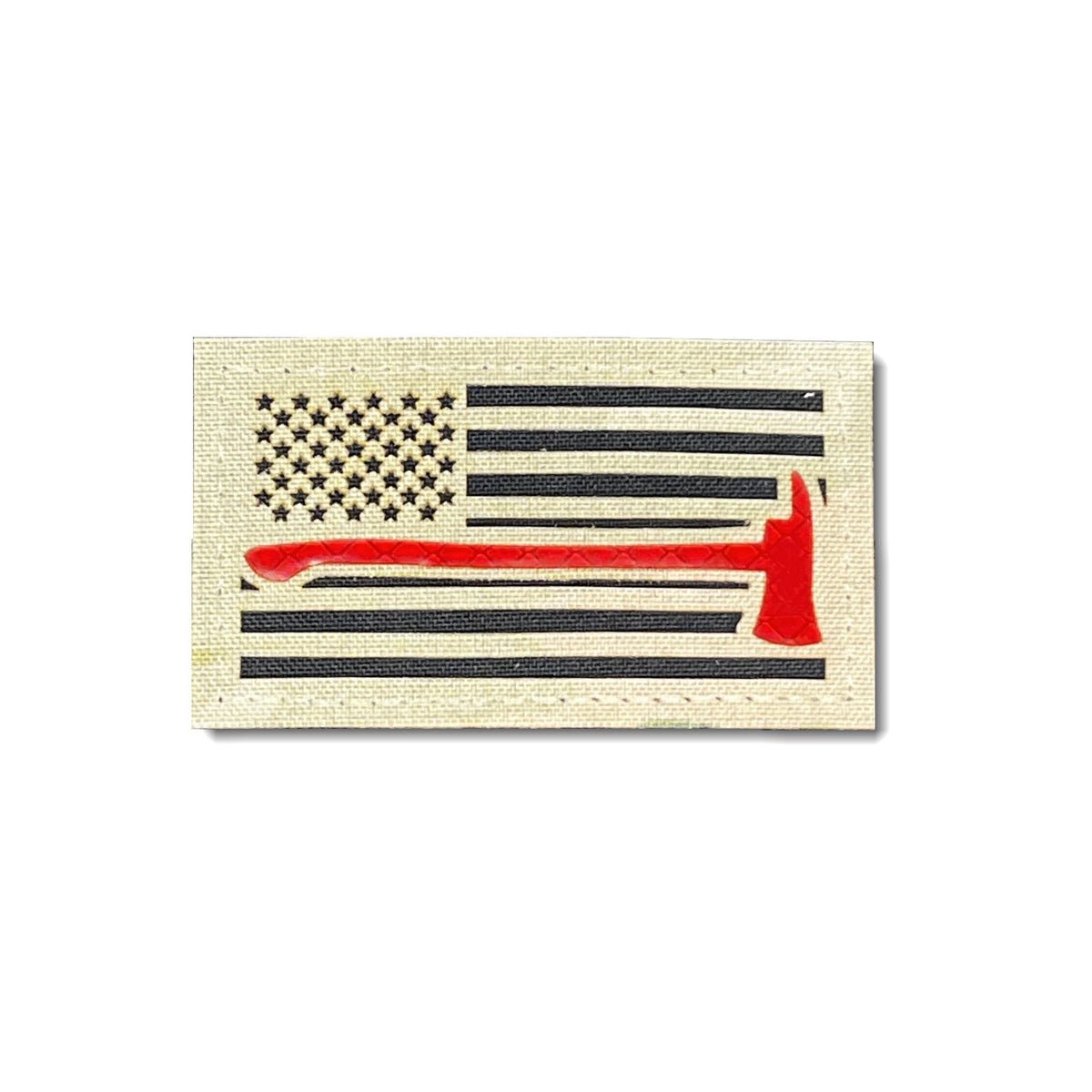 Laser Cut USA Fire Fighter Flag Patch
