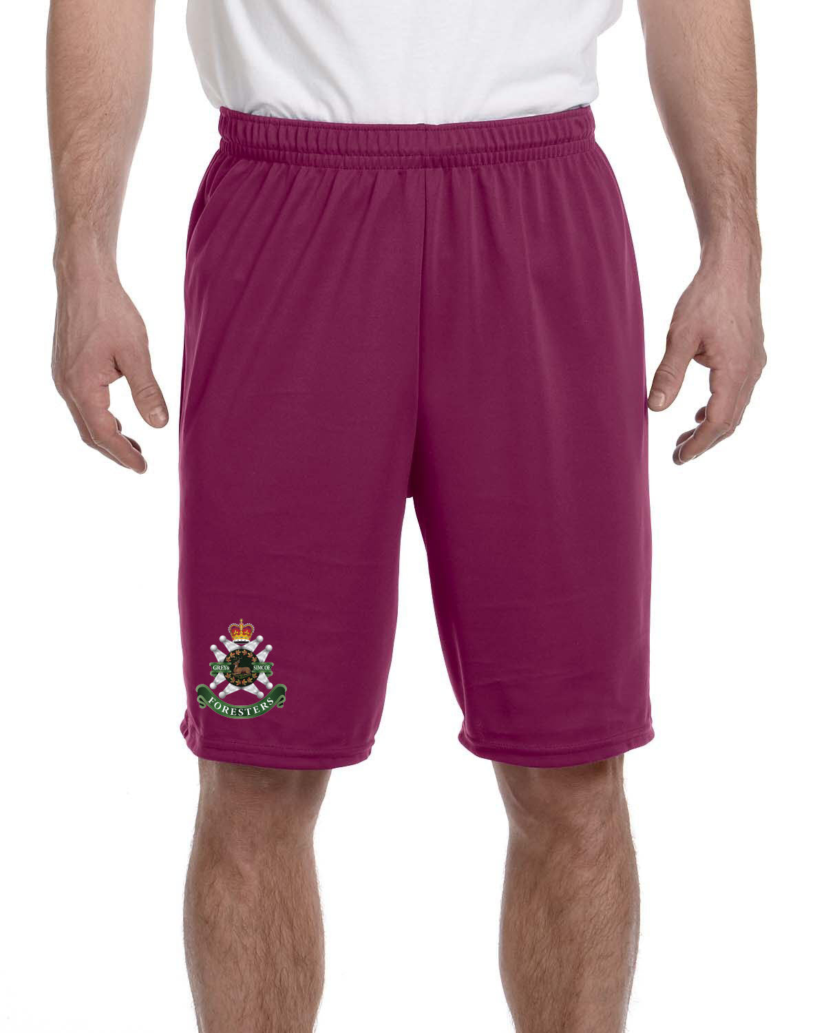 Shorts with printed Grey and Simcoe Crest