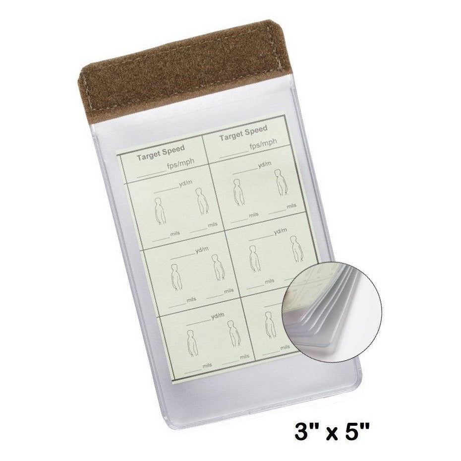 Detachable Vinyl Checklists (for 3x5" Paper), 5 pages/10 views, stackable