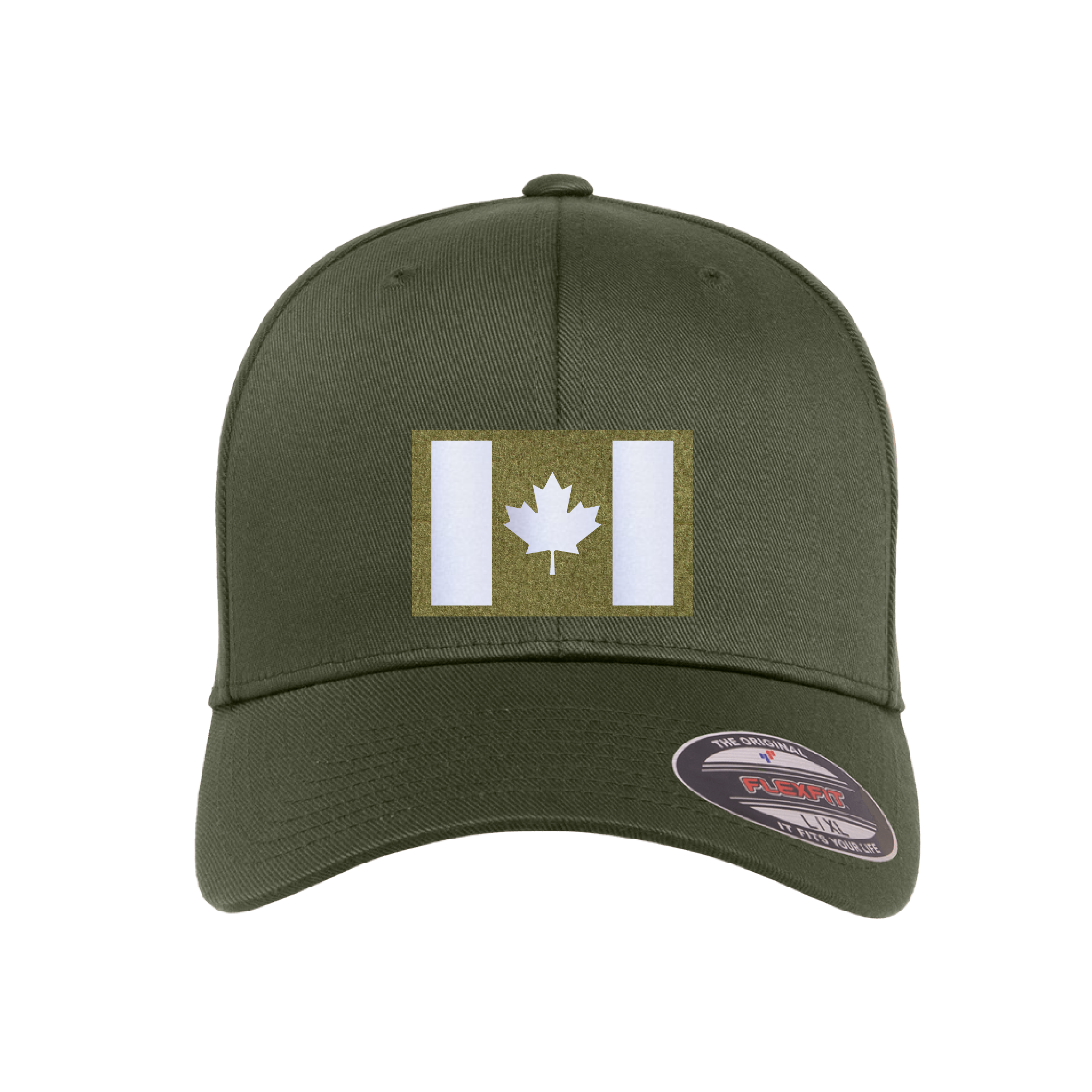 Velcro Hat with Laser-cut Canadian flag