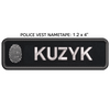 Police Nametapes: For Vest (1.2 x 4")