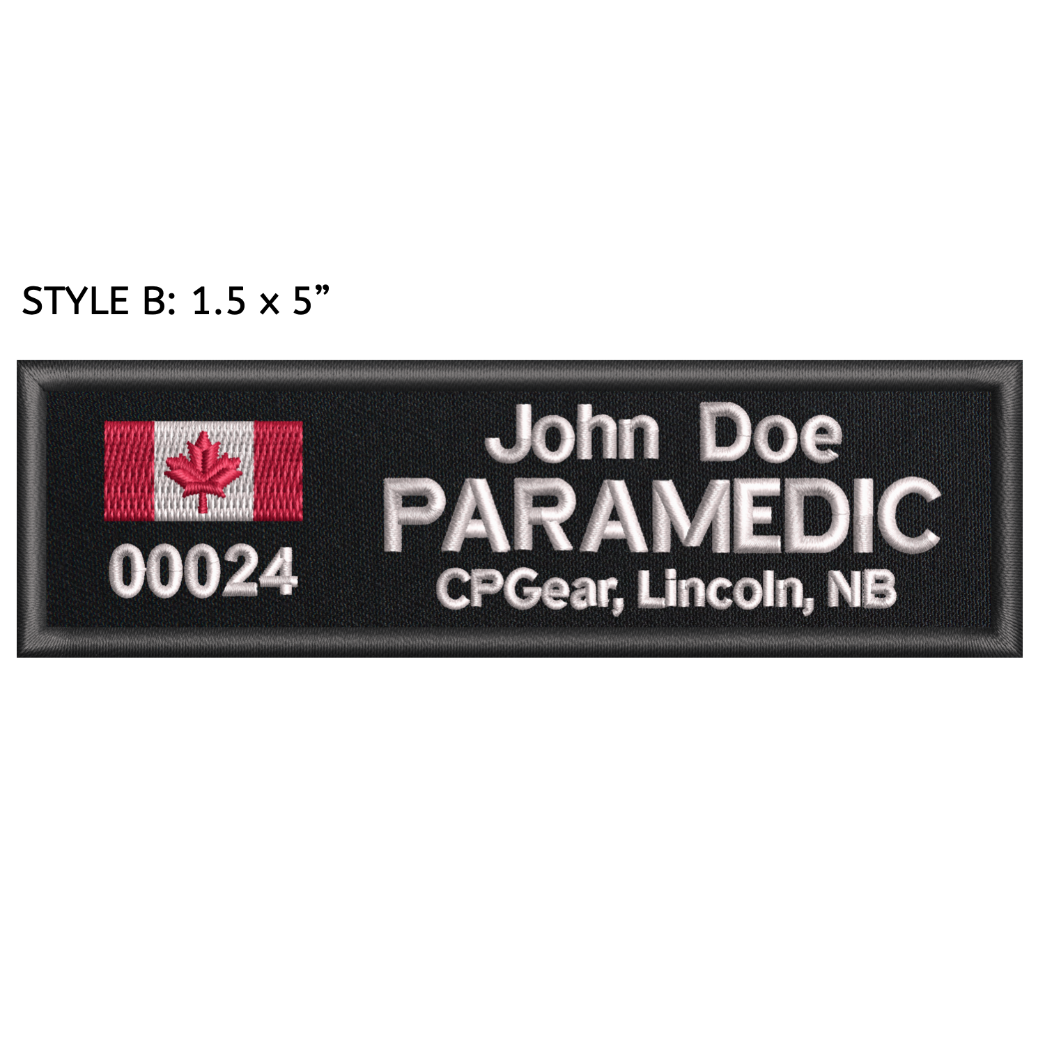 Paramedic Nametape