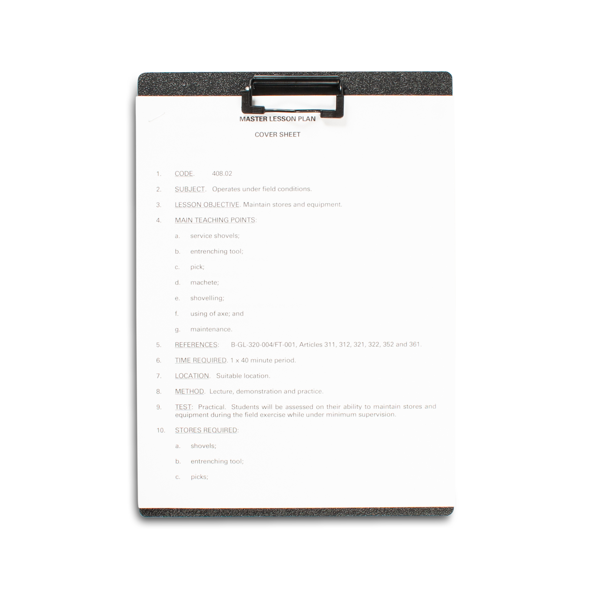 Mini Clipboard (For Letter Size paper)