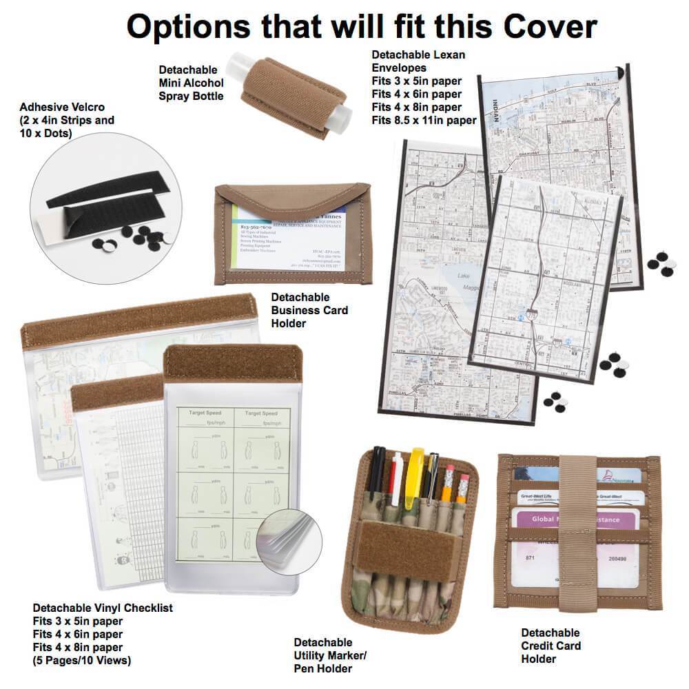 Tactical Admin Notebook Cover System WITH Map Case