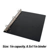 3-Ring Binder Inserts (1" Capacity, for 8.5x11" paper)
