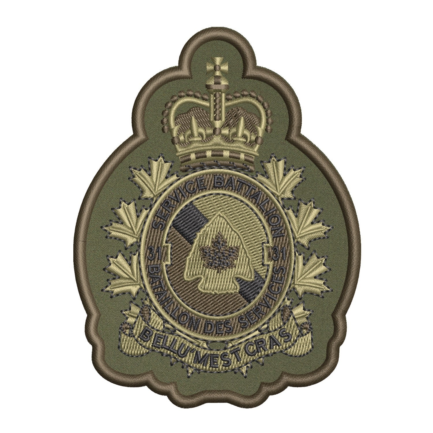 Military Crests: Service Battalion Badges