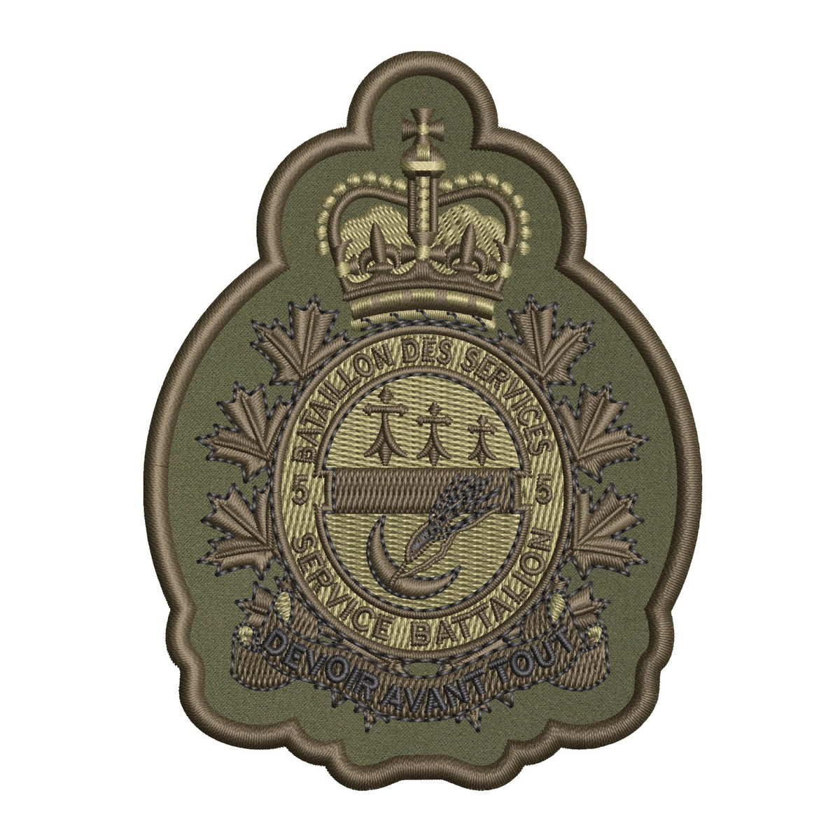 Military Crests: Service Battalion Badges
