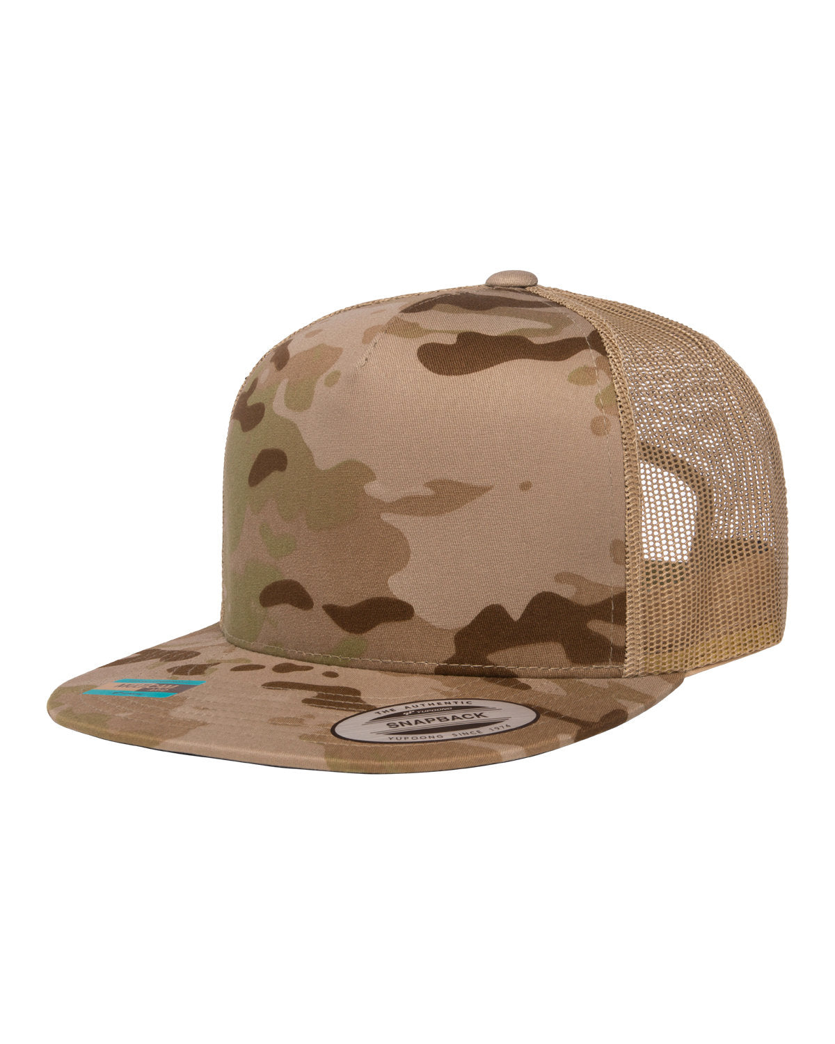 6606 Multicam 5-Panel Trucker Cap (43195 Black Multicam, Arid Multicam, etc...)