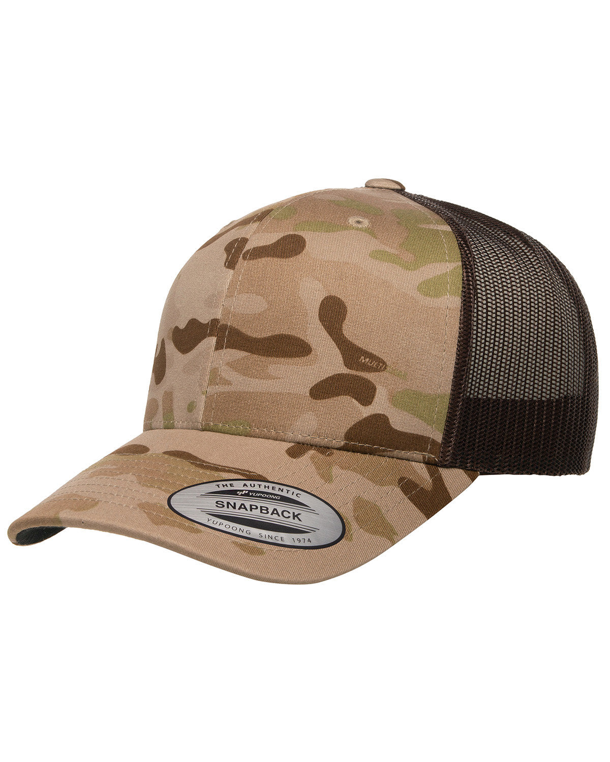 Retro Trucker Multicam Snapback Cap