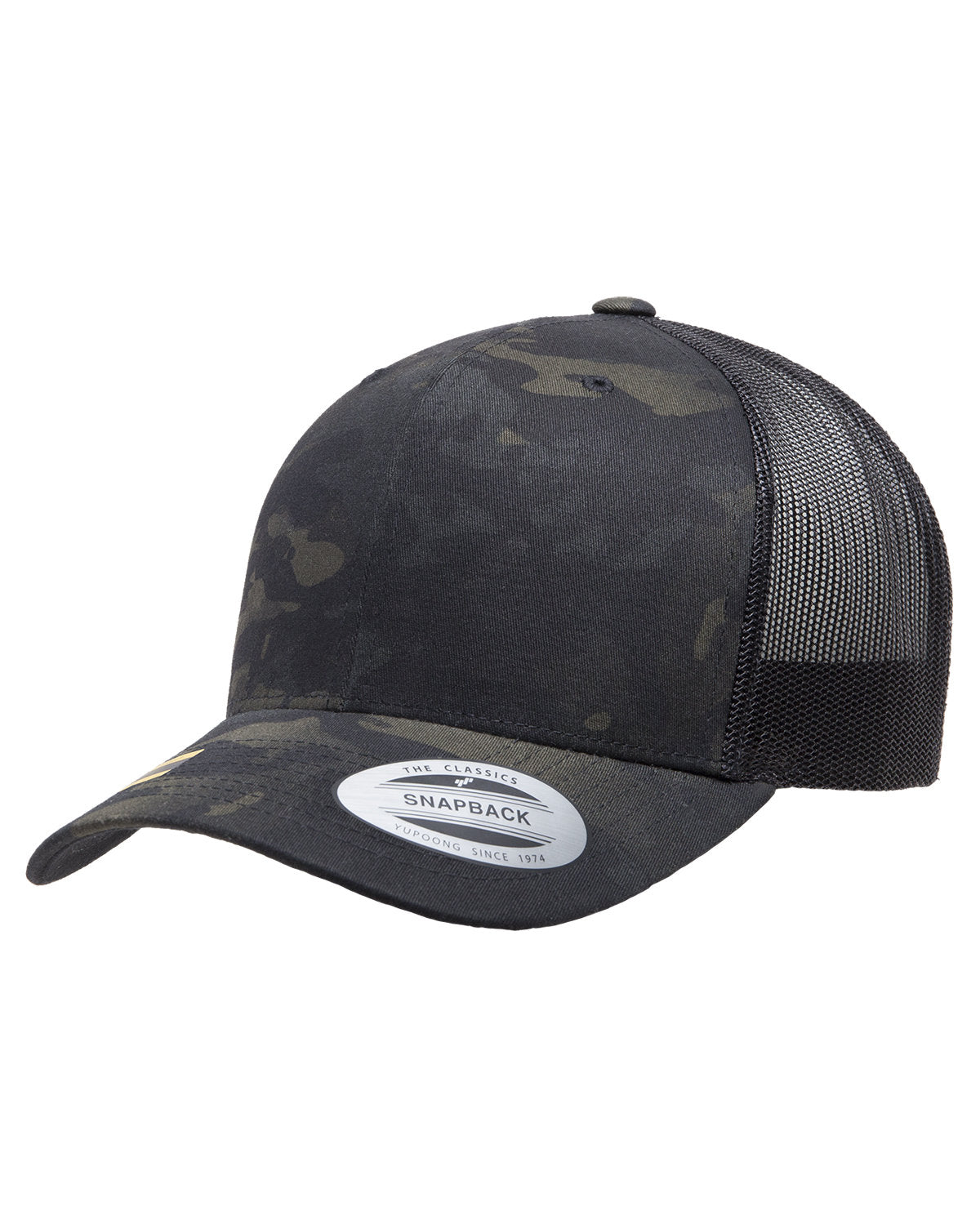 Retro Trucker Multicam Snapback Cap