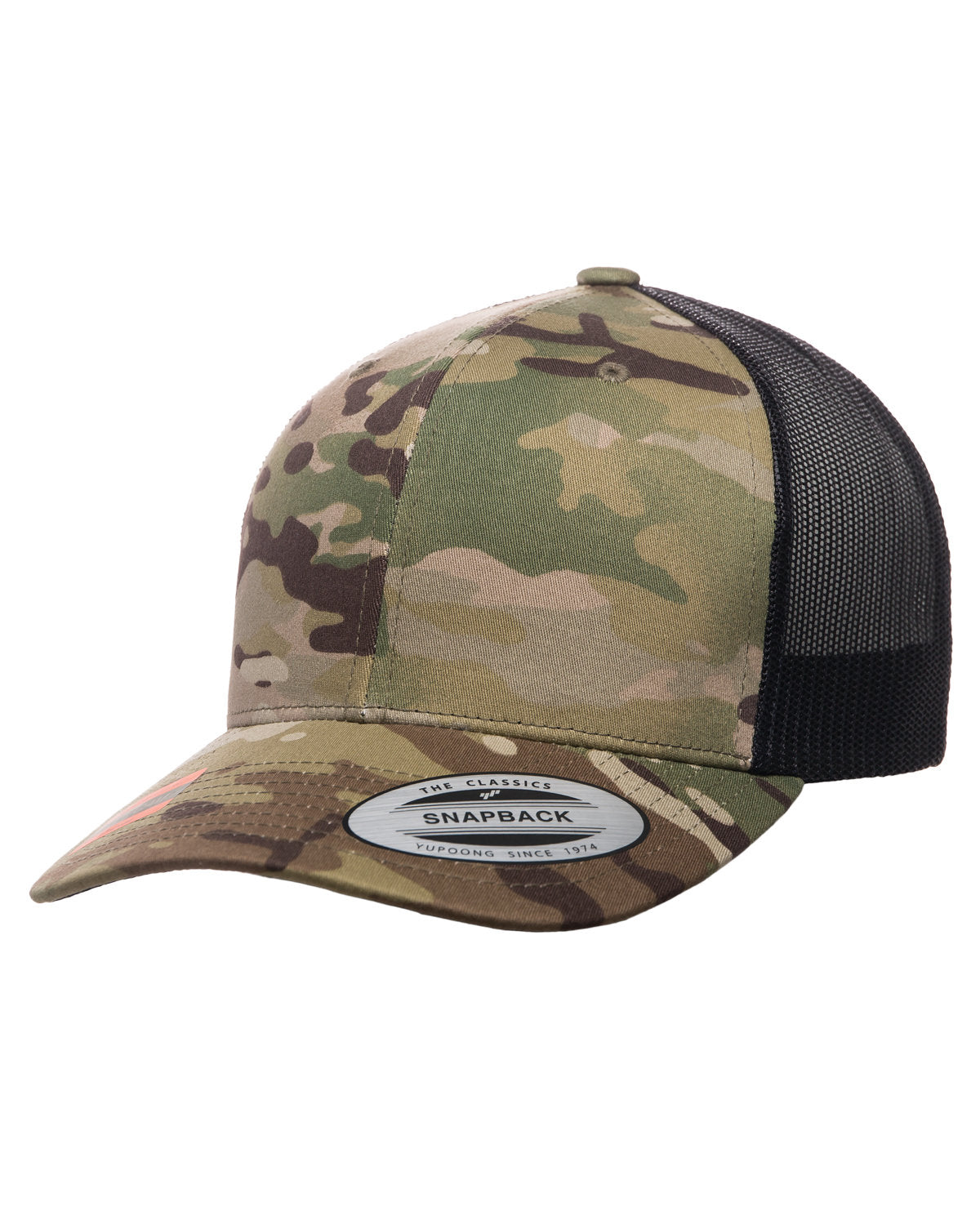 Retro Trucker Multicam Snapback Cap