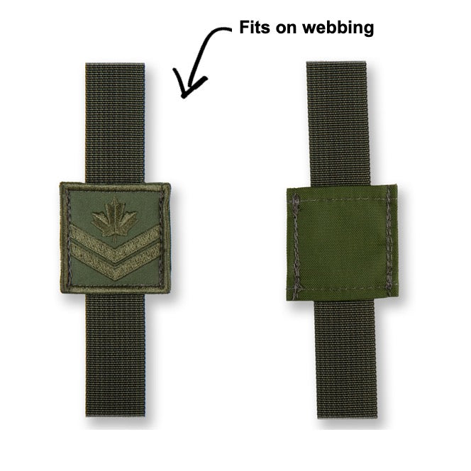 Square Rank Patch - Fits on Webbing