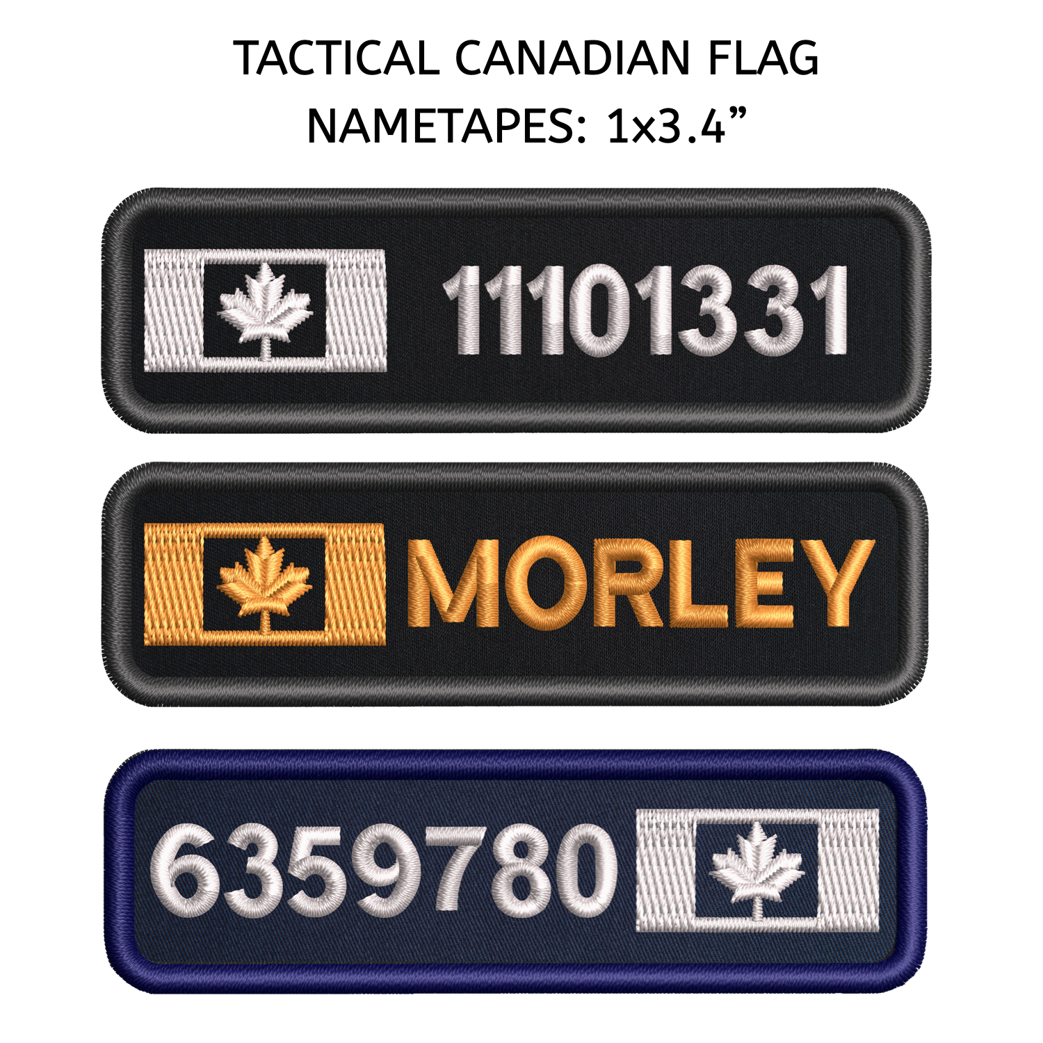 Canadian Flag Nametape