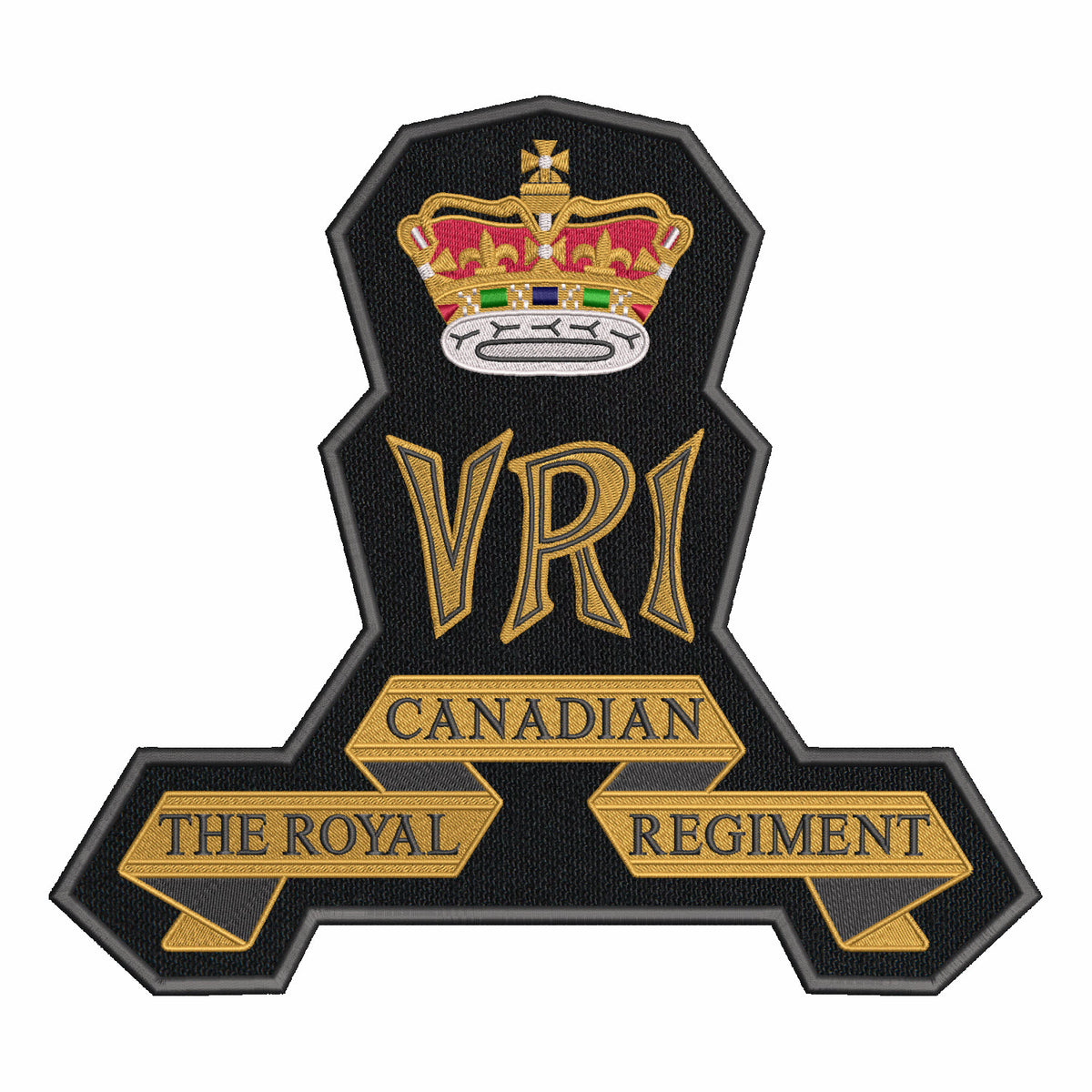 Royal Canadian Regiment/VRI Badge (LG back piece)