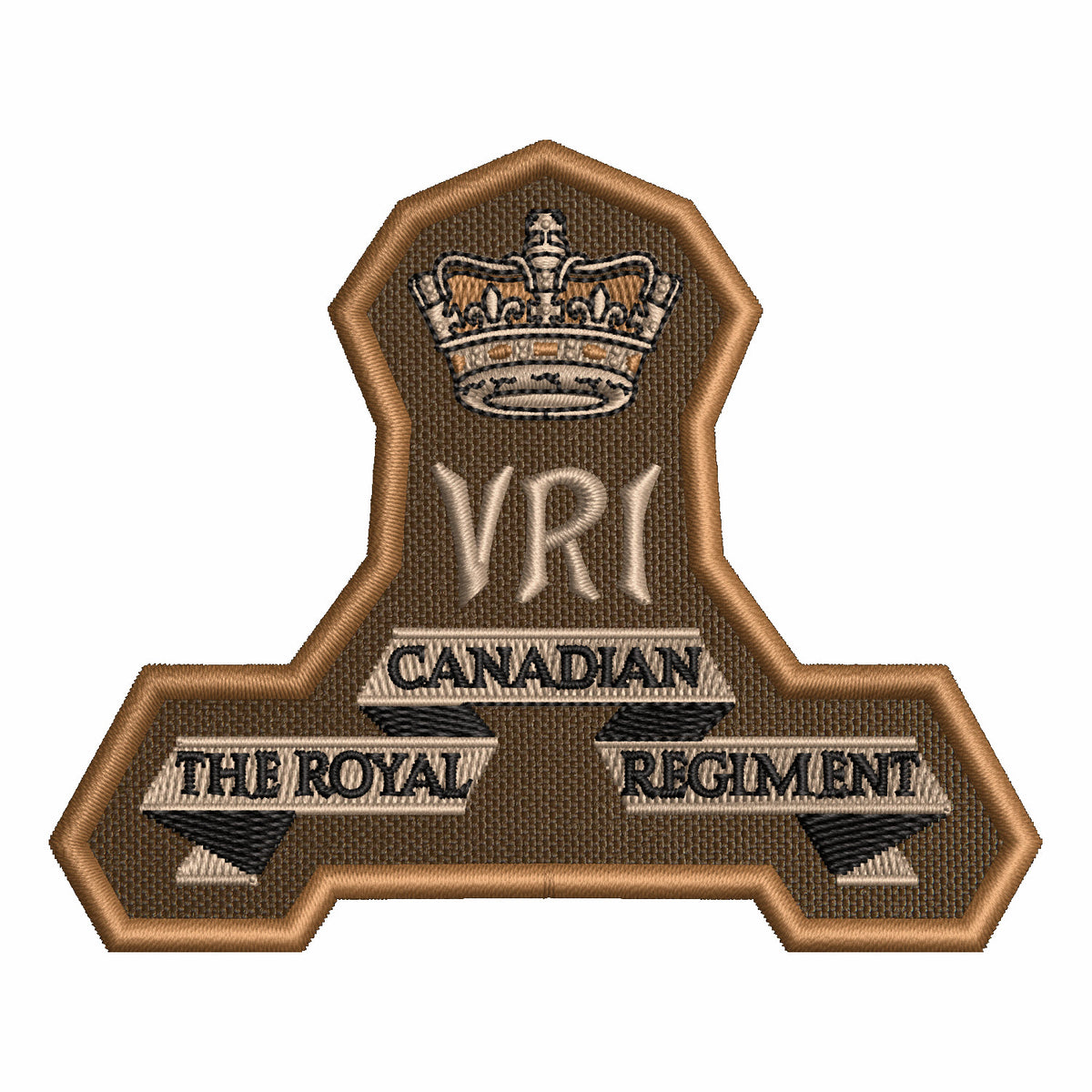 Royal Canadian Regiment/VRI Badge (LG back piece)
