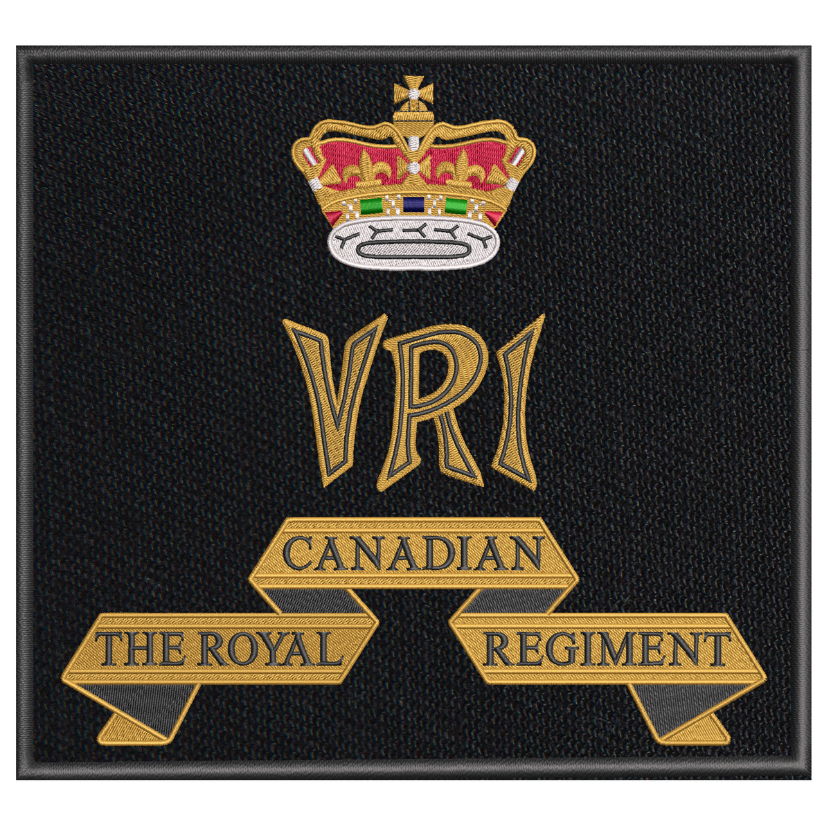 Royal Canadian Regiment/VRI Badge (LG back piece)