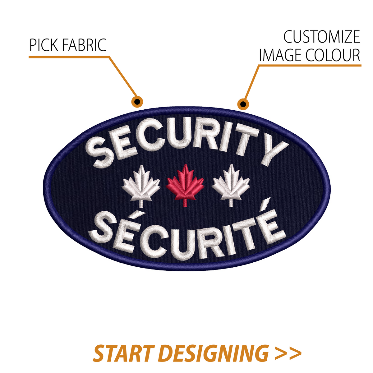 Create Your Own Patch (3 x 5" Oval)