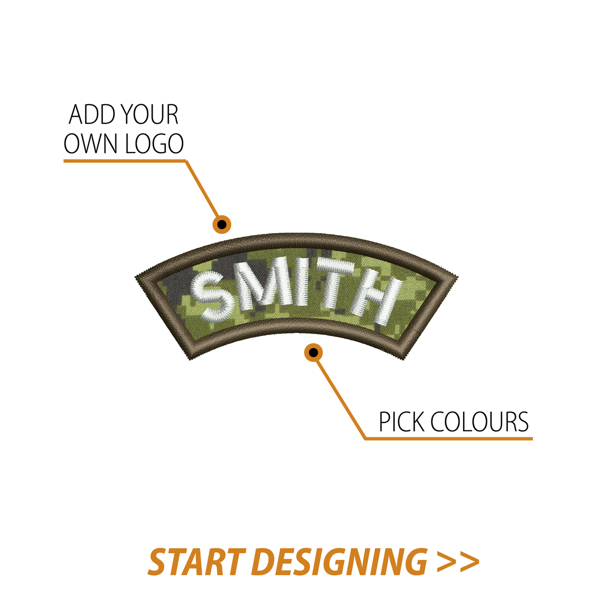 Create Your Own Scroll Patch (1.10 x 2.75" Style C)