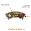 Create Your Own Scroll Patch (1.4 x 3.5"  Style C)