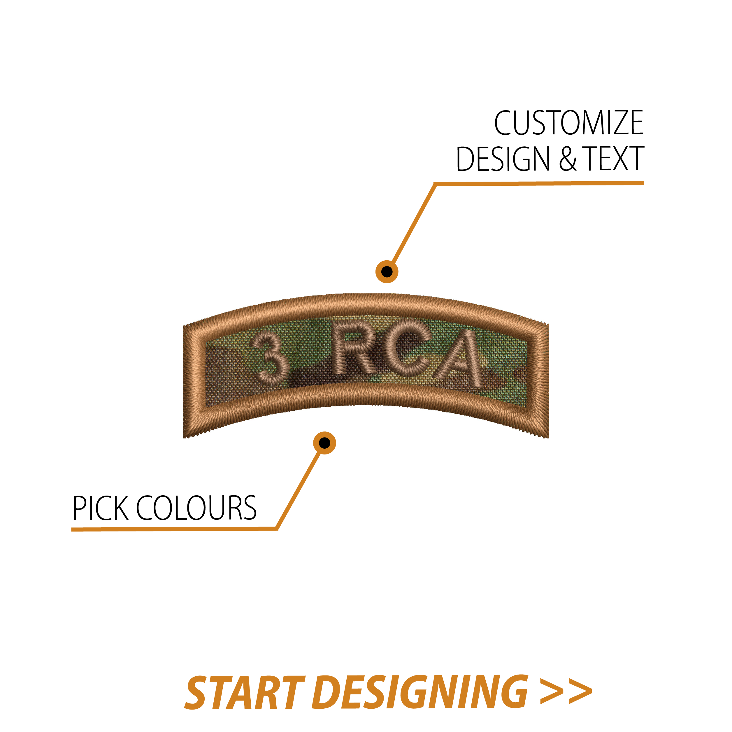 Create Your Own Scroll Patch (0.8 x 2" Style B)