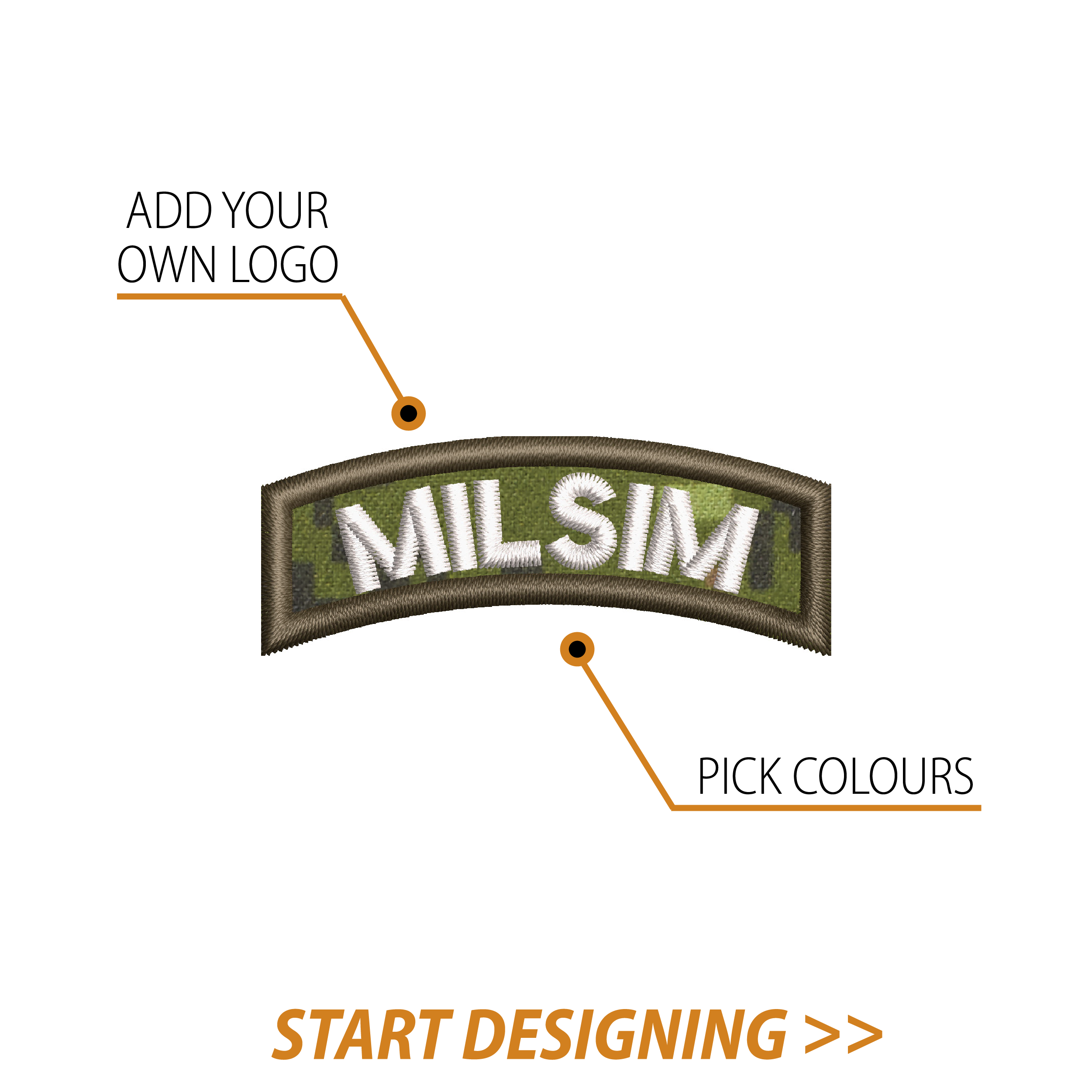 Create Your Own Scroll Patch (0.88 x 2.25" Style B)